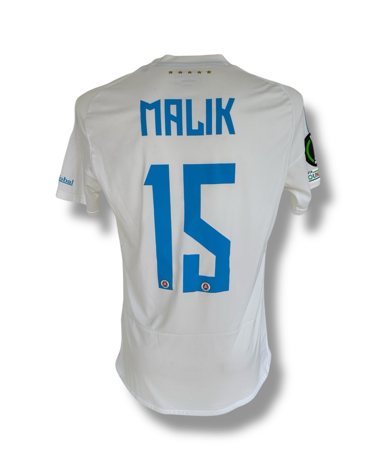 Mfs Slovan Bratislava Malik Abubakar #15 Adidas 23/24 taille M