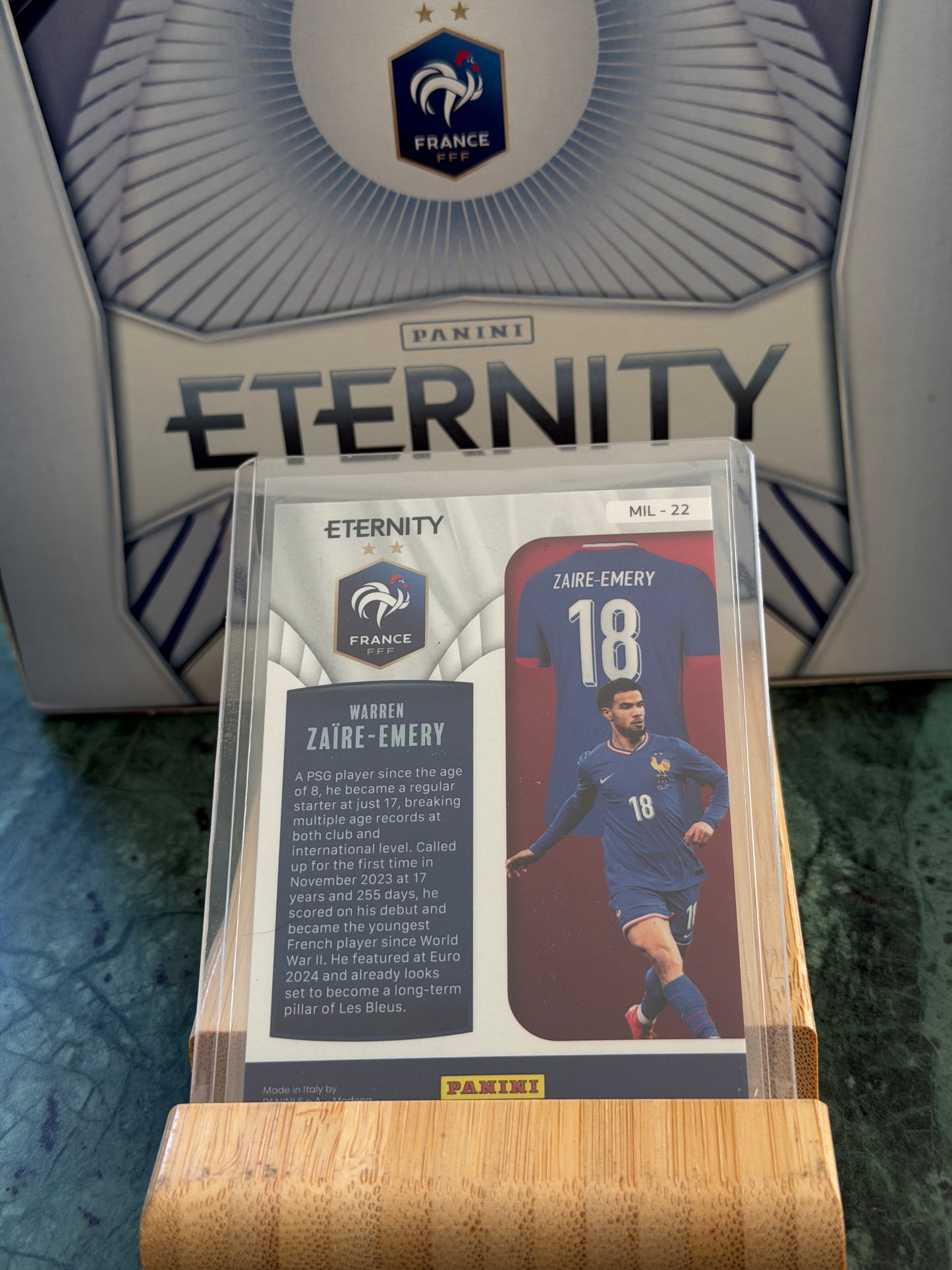 Mfs Panini Eternity Bleus Milestone Warren Zaire Emery /25 25/26