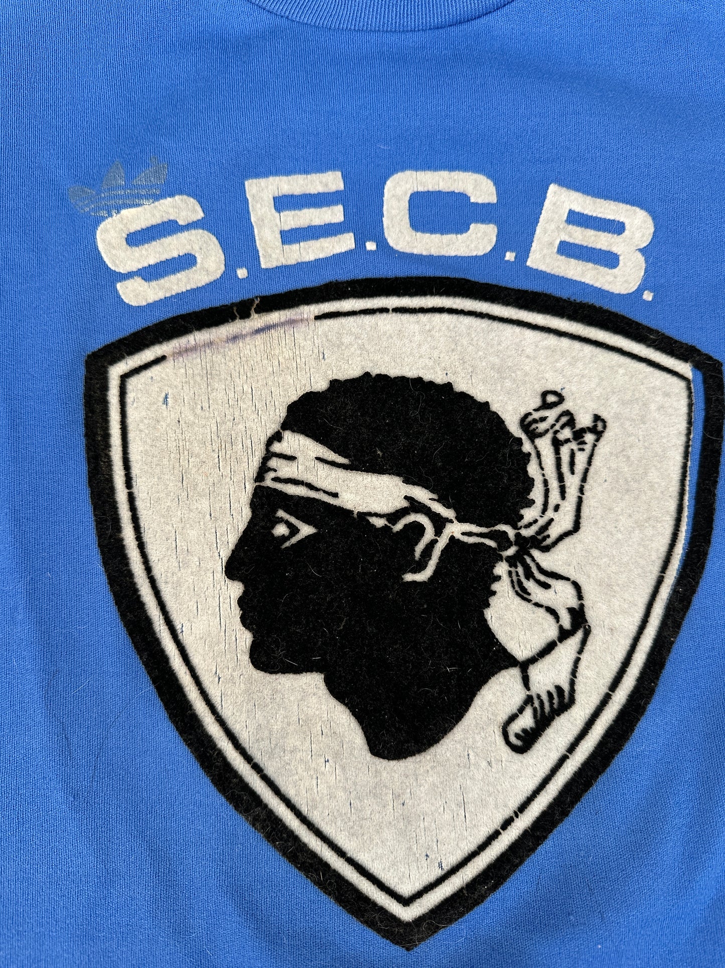 Mfs SECB Bastia #13 Adidas années 70 taille S