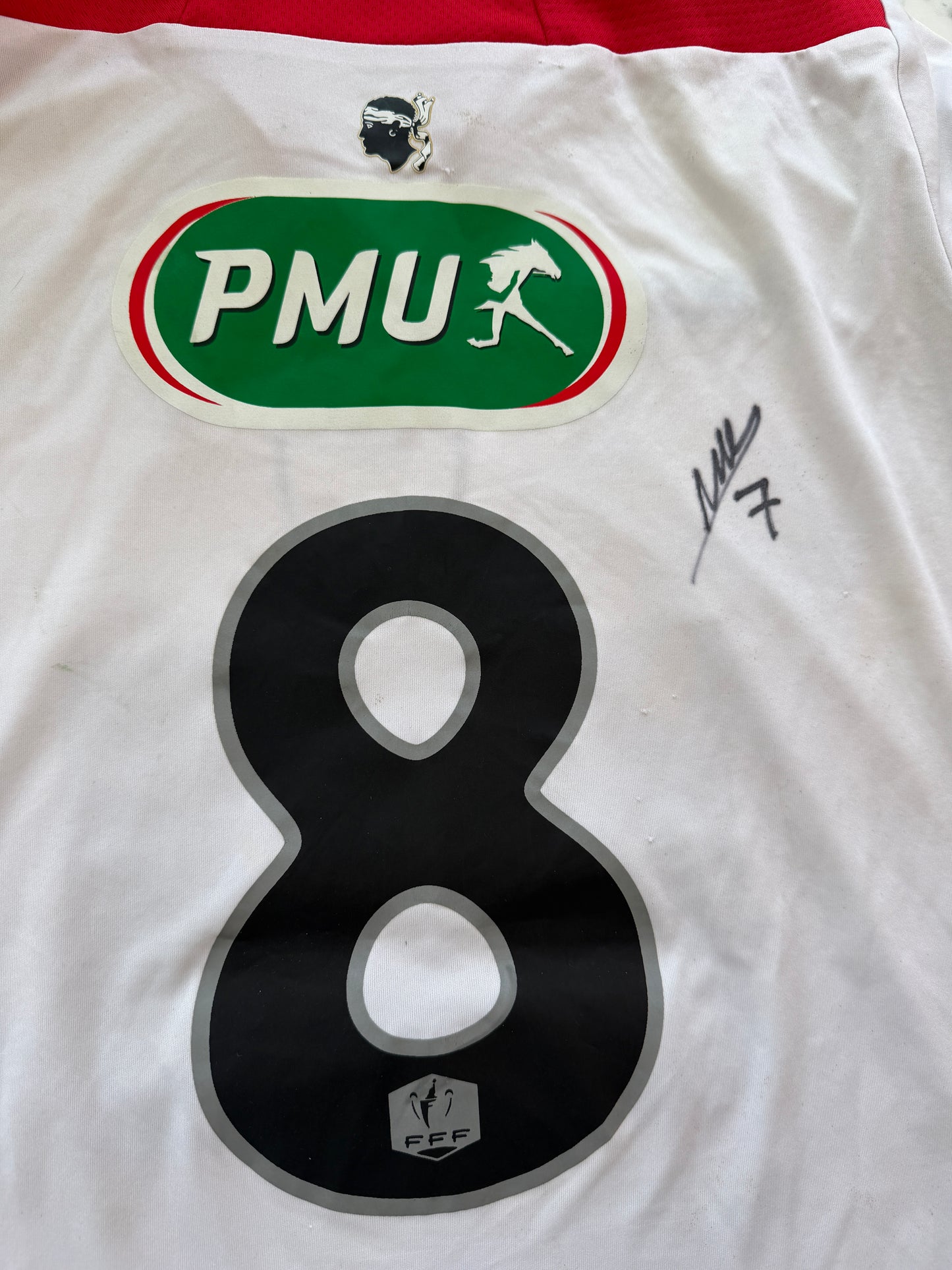 Mfs Ac Ajaccio R.Nouri #8 Coupe de France Macron 15/16 taille M