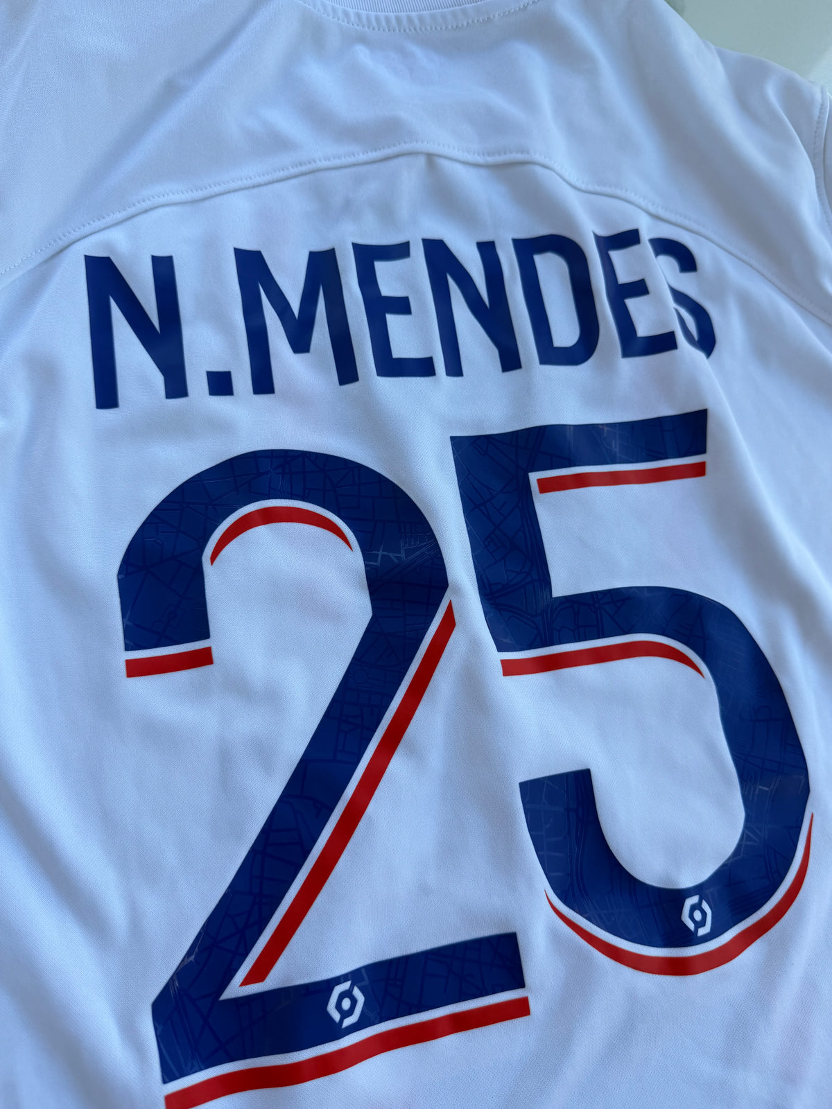 Mfs PSG Paris Saint Germain Nuno Mendes #25 Nike 22/23 taille M