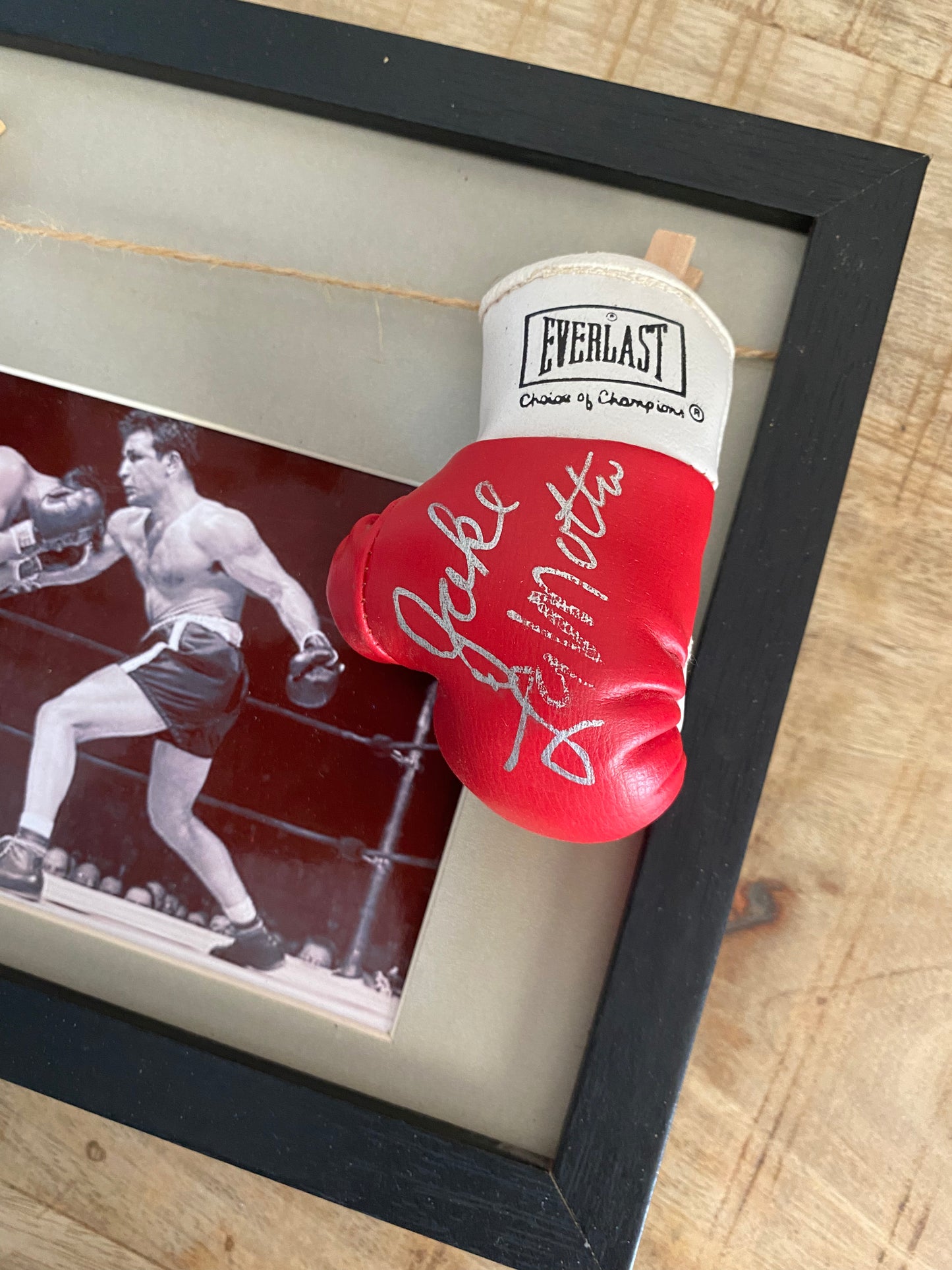 Boxe Jake LaMotta Raging Bull dédicacé