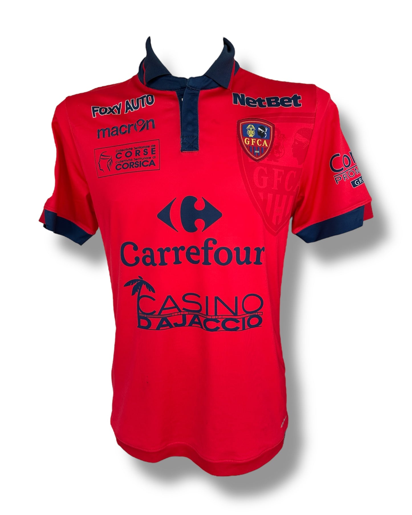 Mfs Gazelec Ajaccio L.Poggi #20 Macron 15/16 taille XL