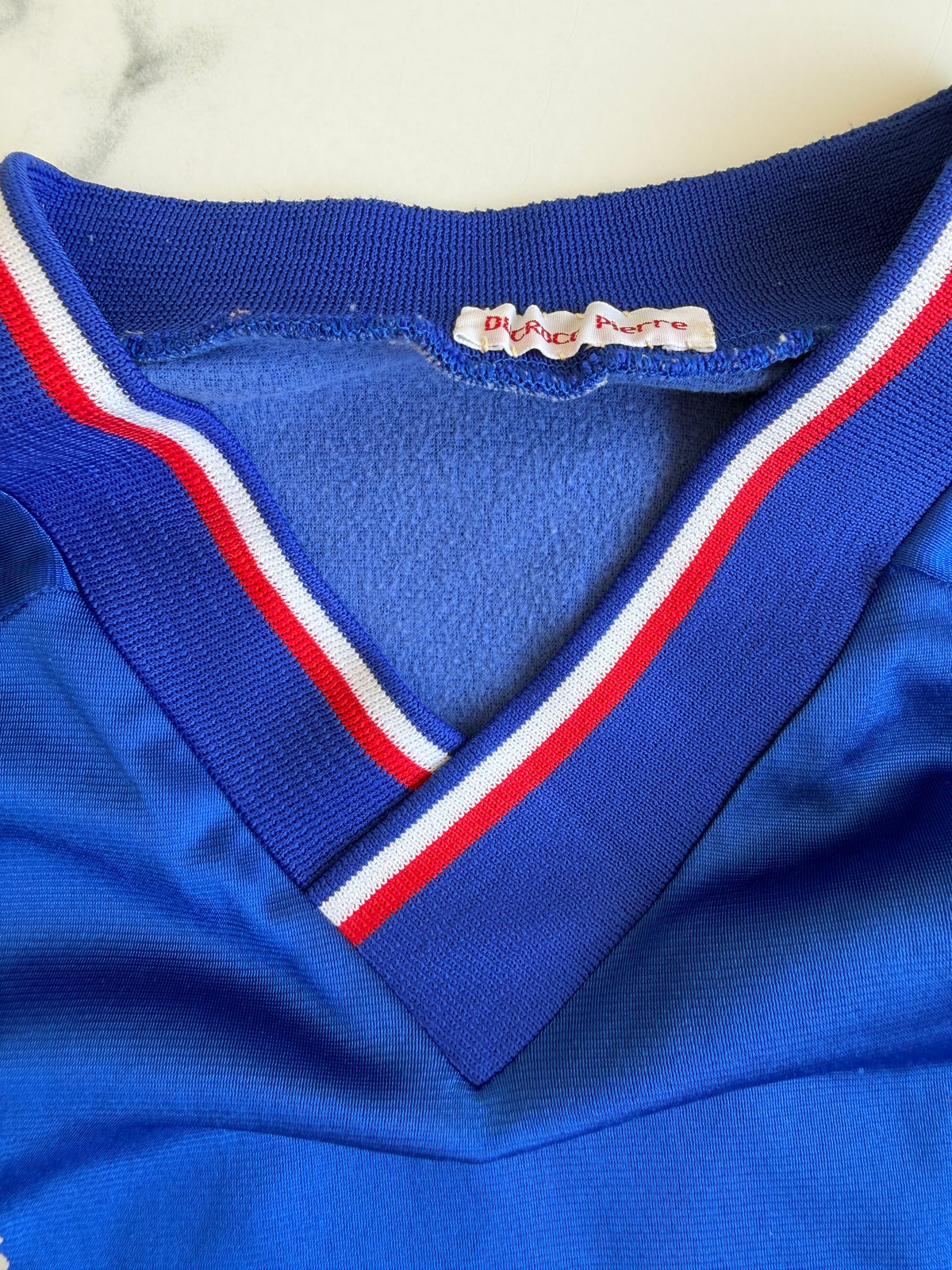 Mfs France U18 Pierre Ducrocq #6 Adidas 1994 taille XL