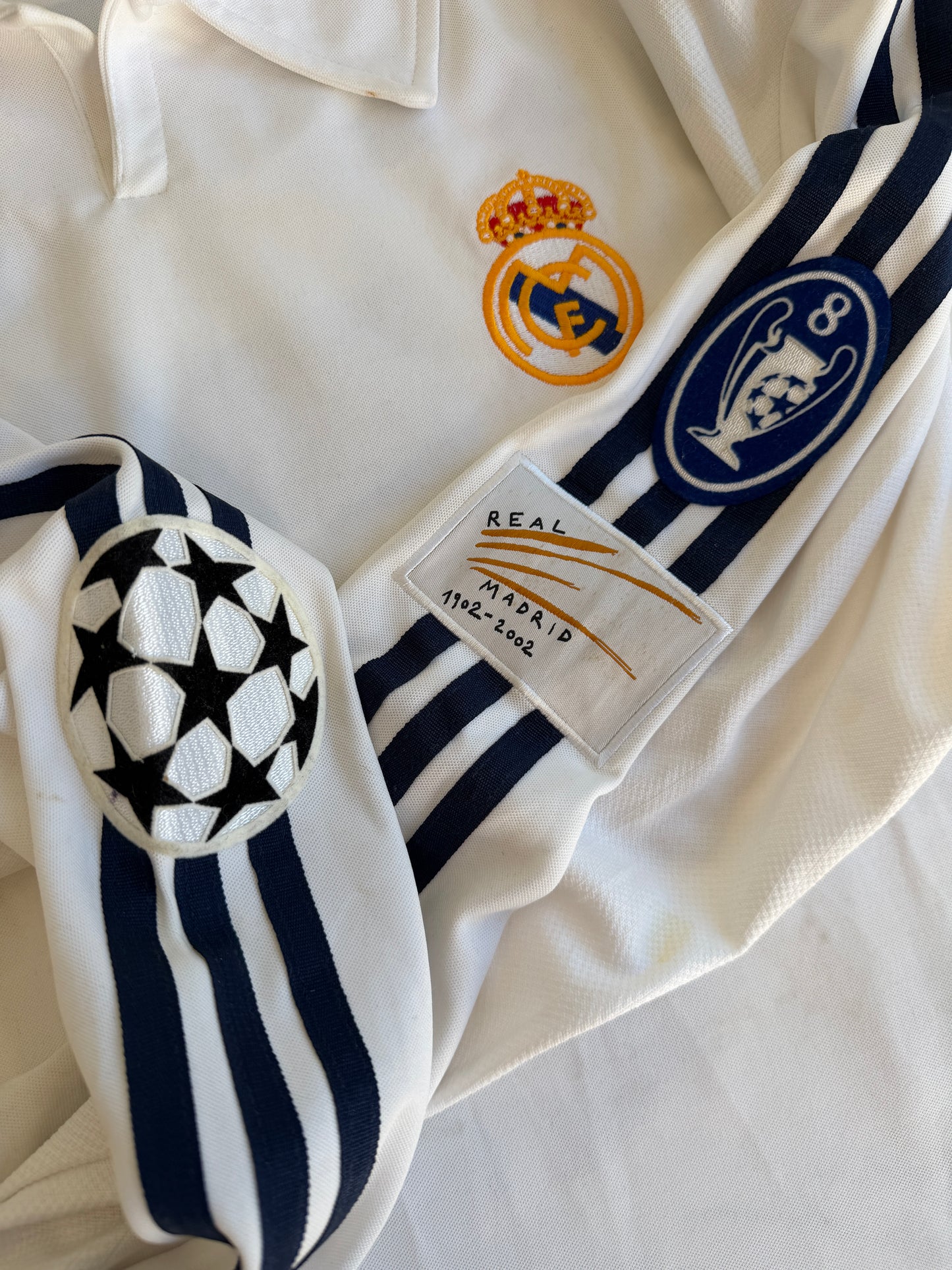 Mfs Real Madrid #5 Zinedine Zidane double signed adidas 01/02 taille M
