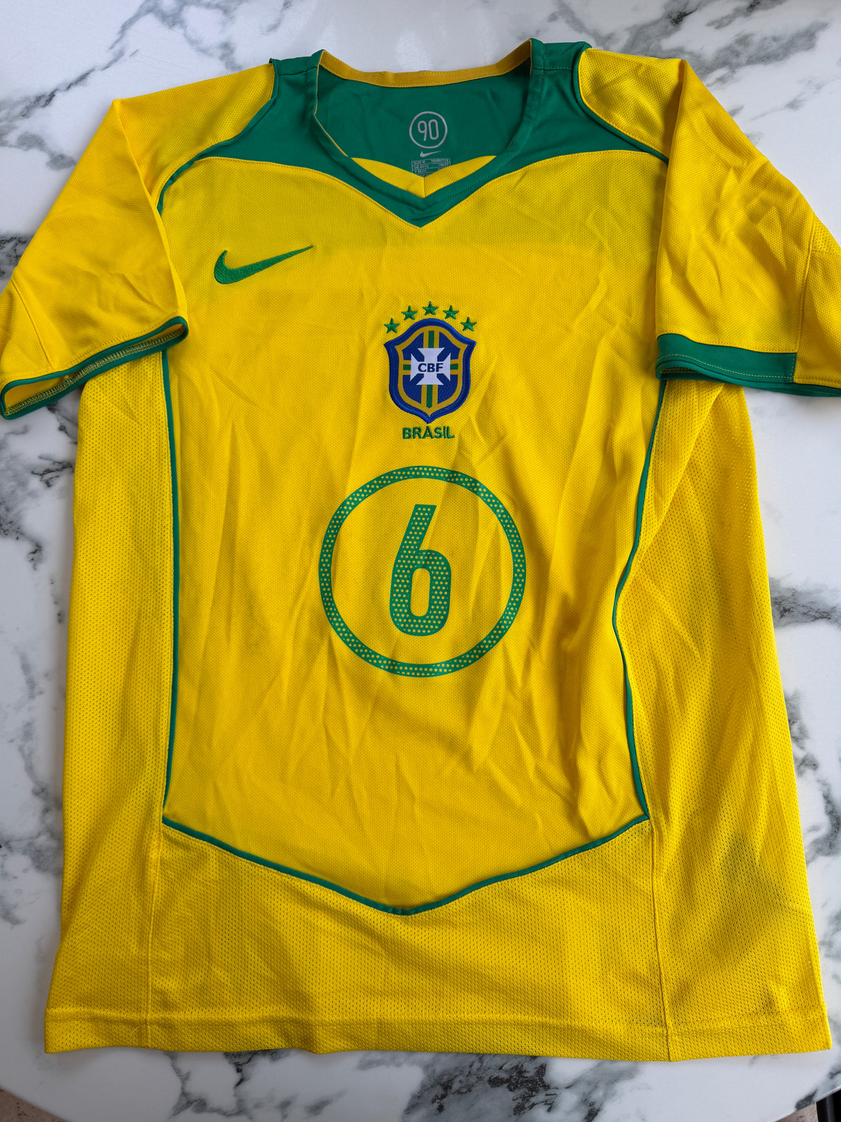 Mfs Brésil Roberto Carlos #6 Nike 04/06 taille M