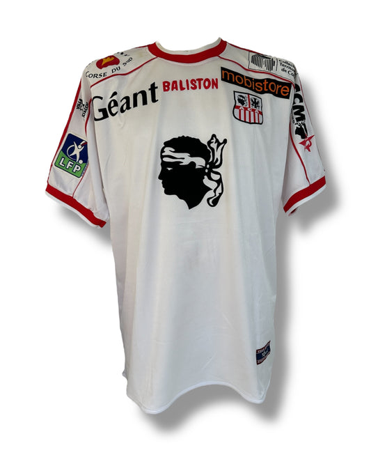 Mfs Ac Ajaccio Gregory Lacombe #18 Baliston 02/03 taille XL