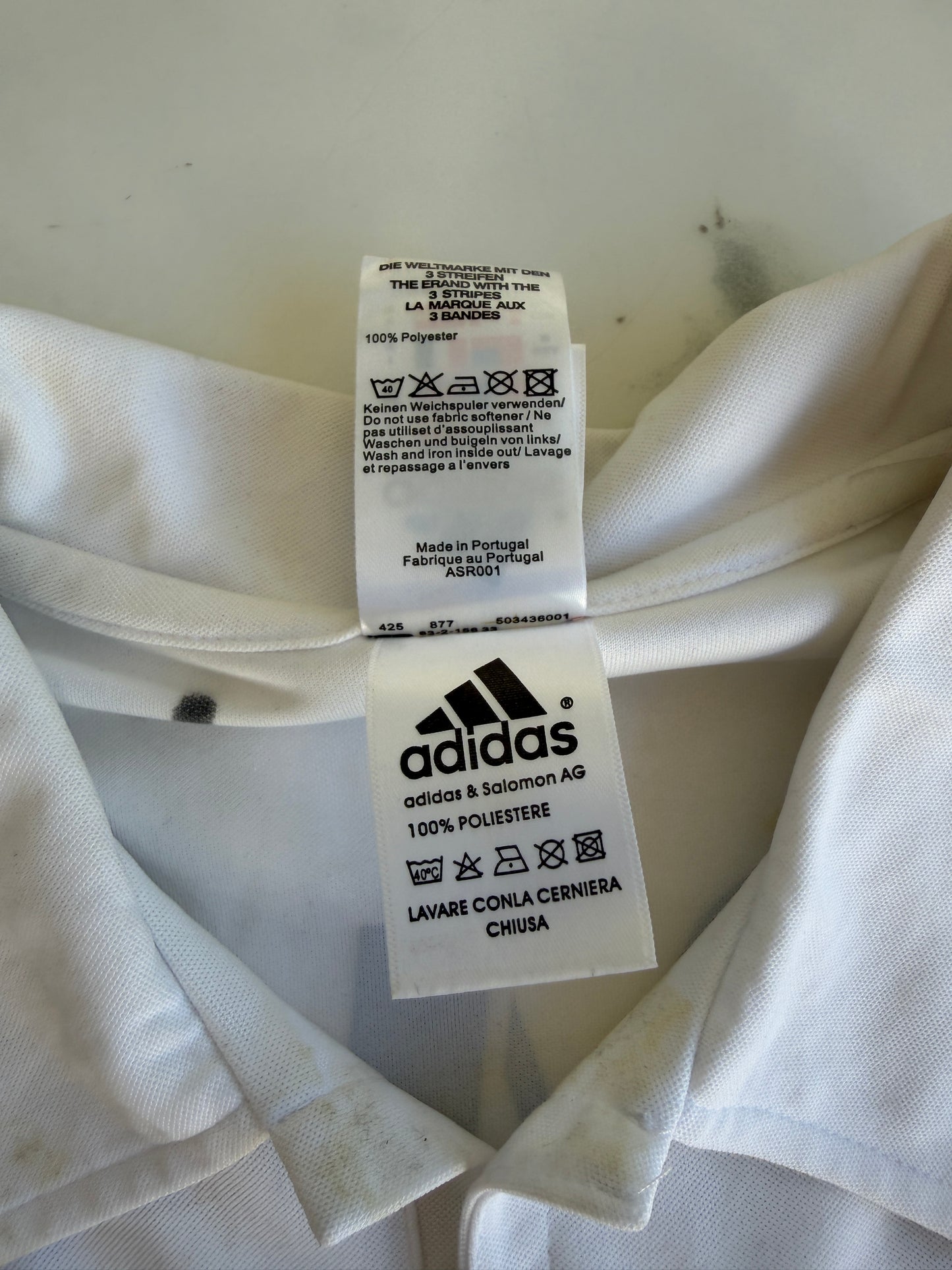 Mfs Real Madrid #5 Zinedine Zidane double signed adidas 01/02 taille M