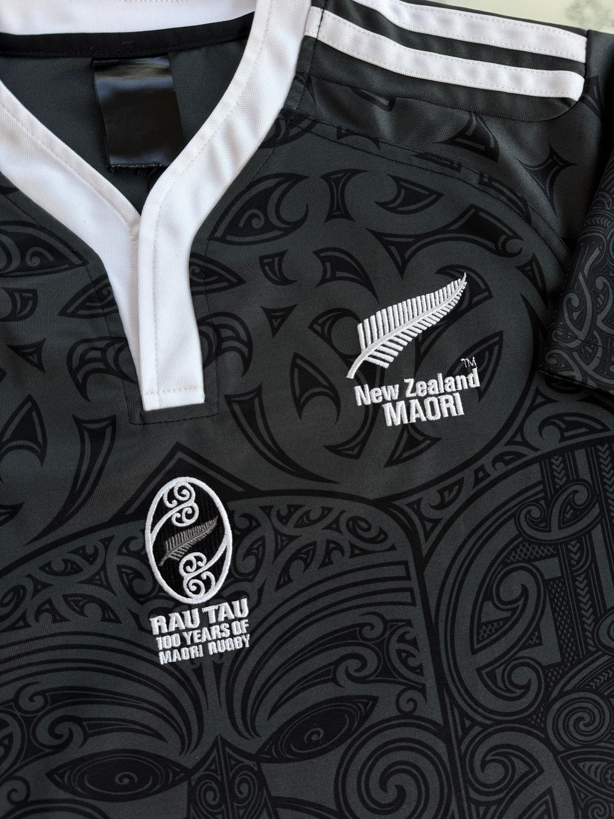 Mfs Nouvelle Zélande All Blacks 100 ans Maori Rau Tau Adidas réédition2020 taille L