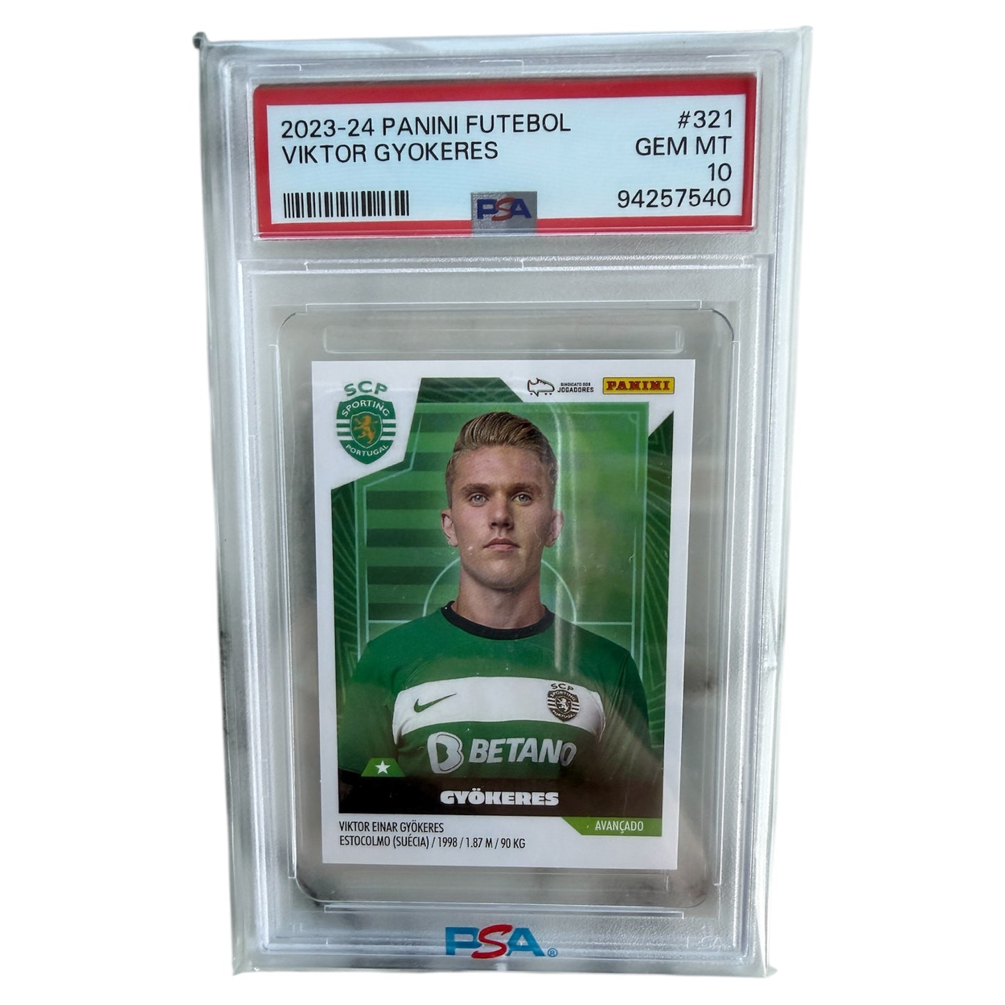 Mfs Panini Viktor Gyokeres Sporting Portugal PSA 10 gem MT 23/24