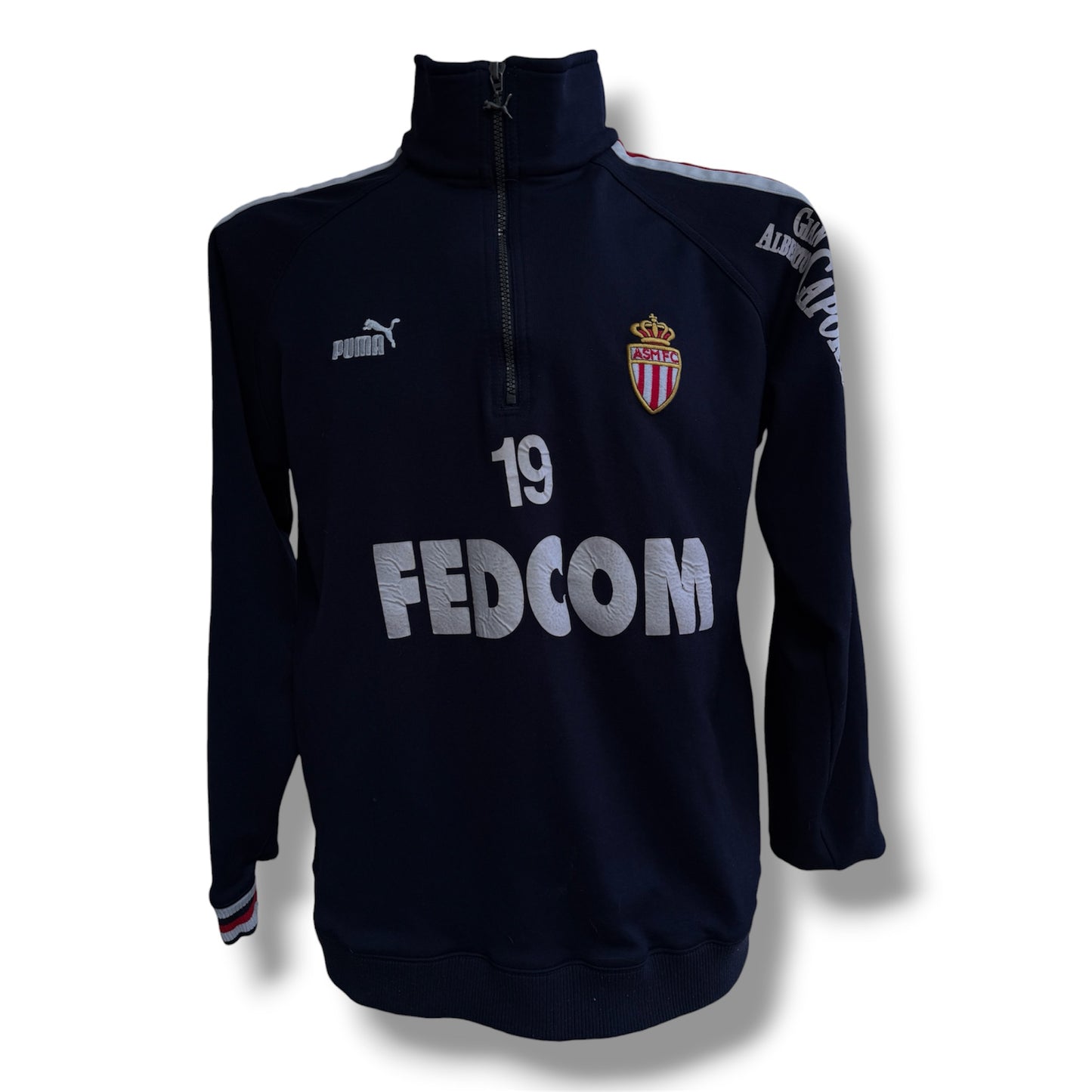 Mfs Sweat training As Monaco Sébastien Squillaci #19 Puma 05/06 taille XL