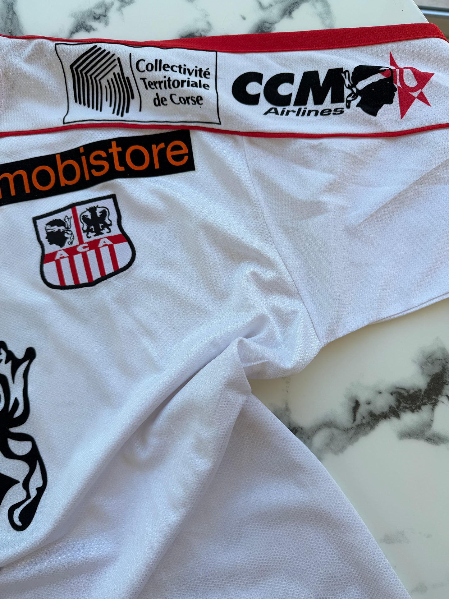 Mfs Ac Ajaccio Gregory Lacombe #18 Baliston 02/03 taille XL