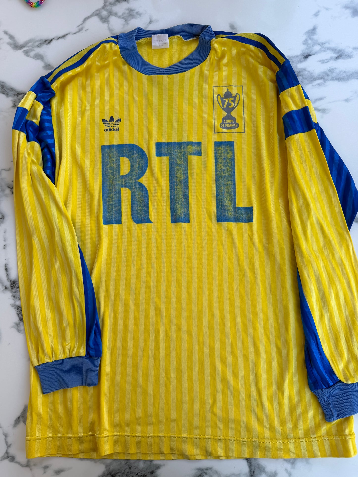 Mfs Sc Toulon Coupe de France Franck Passi #7 Adidas 91/92 taille XL