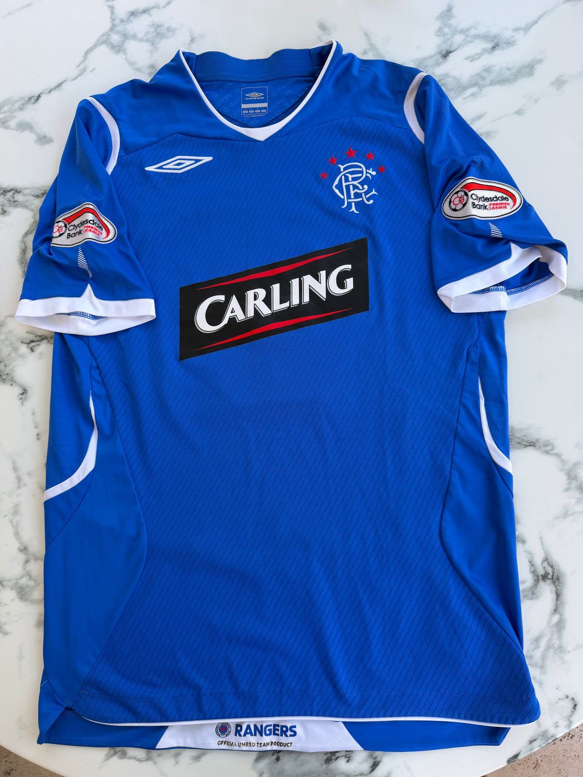 Mfs Glasgow Rangers Nacho Novo #10 Umbro 08/09 taille M