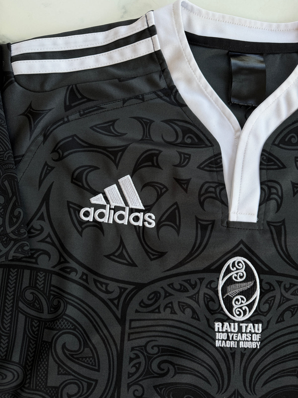Mfs Nouvelle Zélande All Blacks 100 ans Maori Rau Tau Adidas réédition2020 taille L
