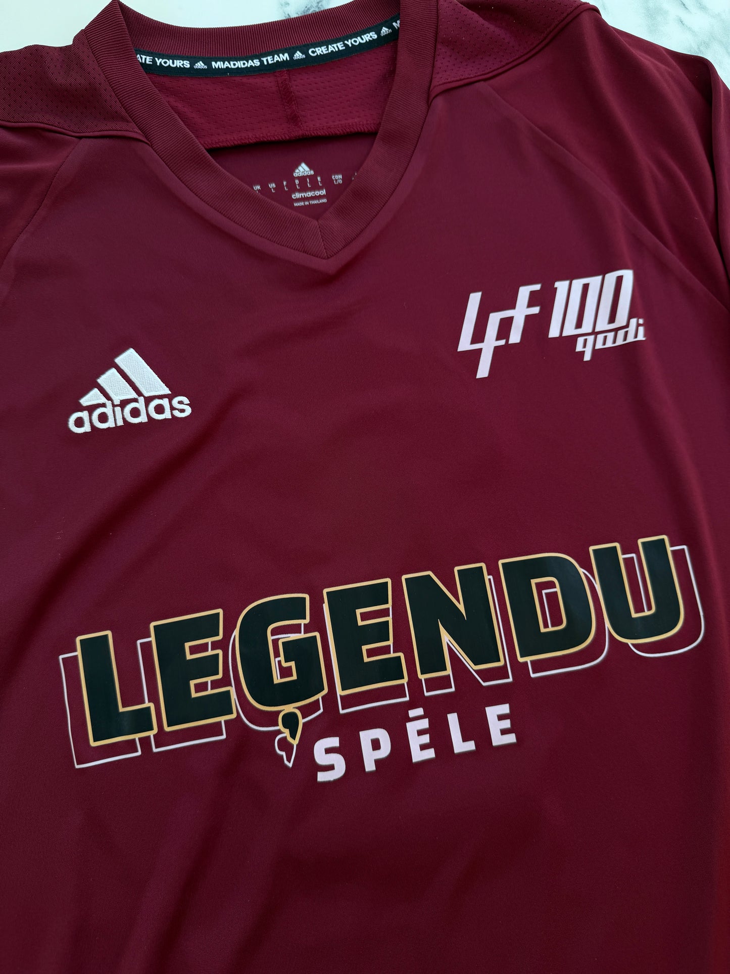 Mfs Lettonie Verpakovskis #9 Legendu Spele Adidas 2021 taille L