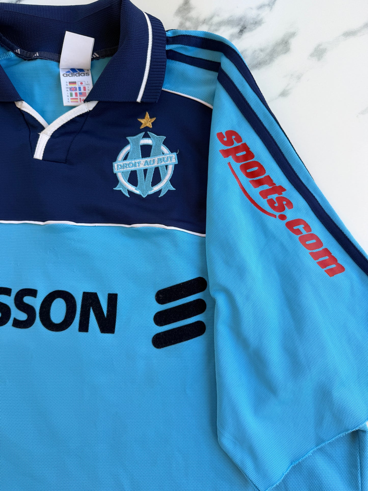 Mfs Olympique de Marseille Frédéric Brando #8 Adidas 00/01 taille XL