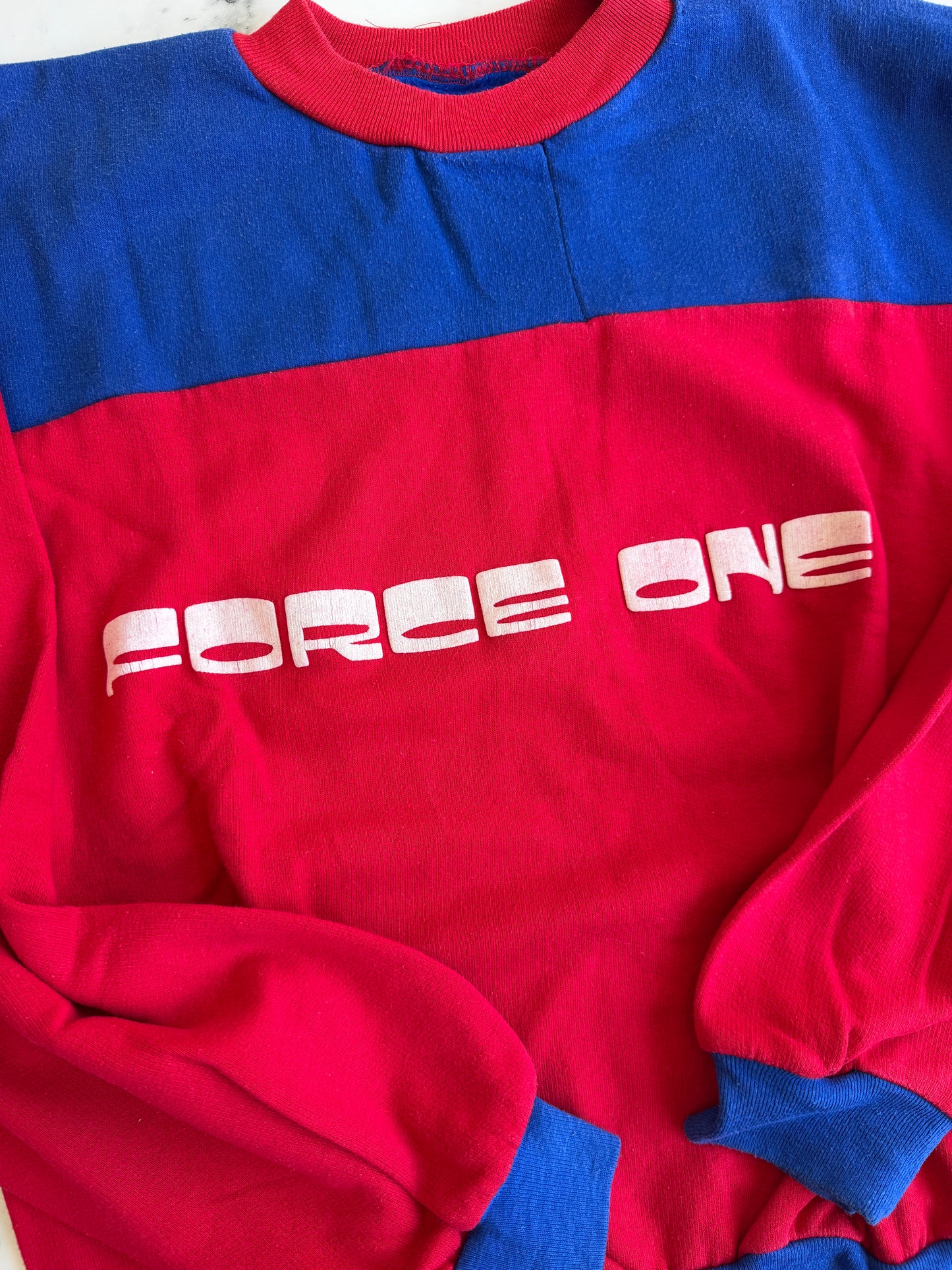 Mfs sweat Football Force One Malakoff Paris île de France années 70 taille M