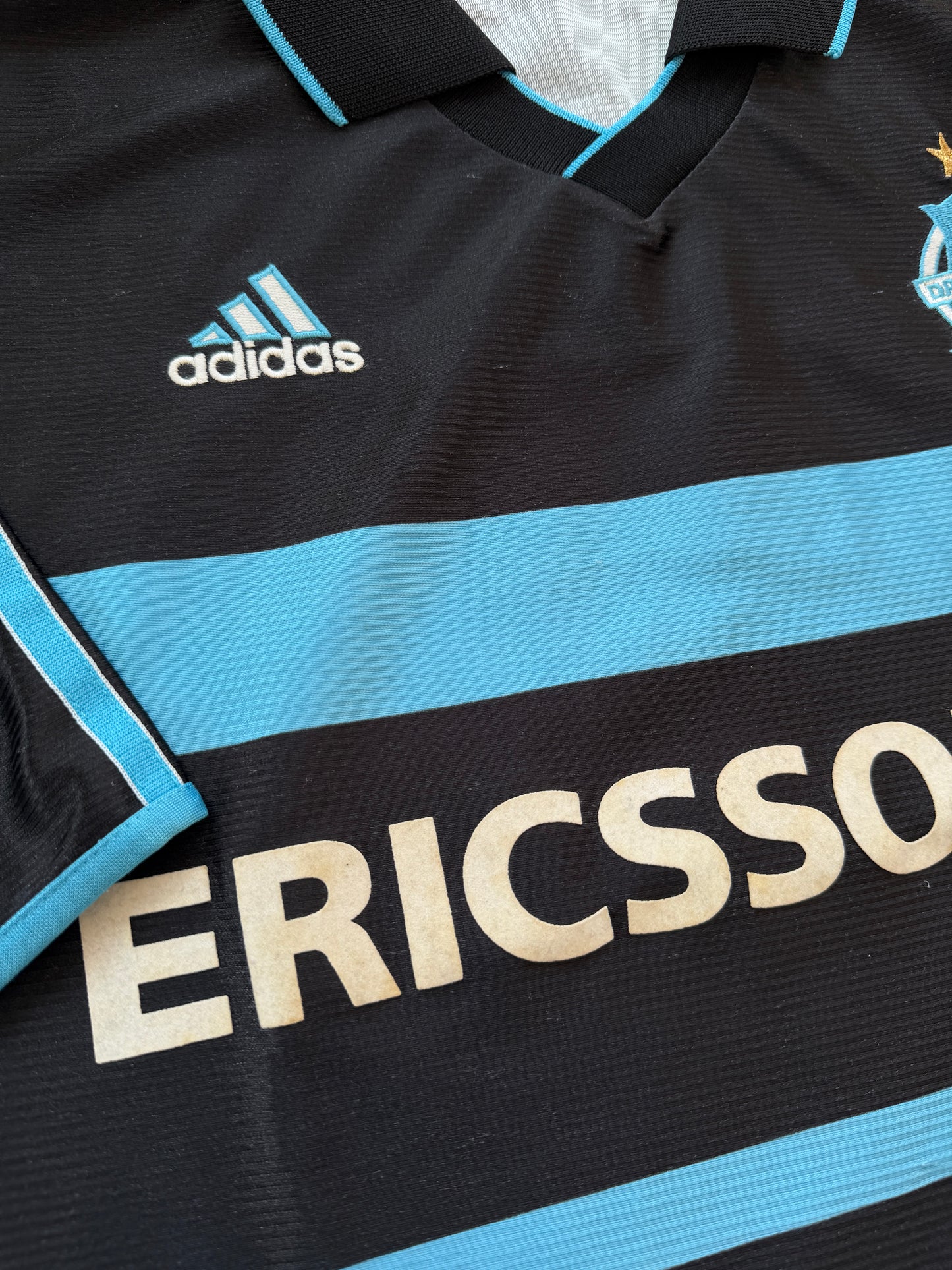 Mfs Olympique de Marseille #7 Robert Pires Adidas 99/00 taille XL