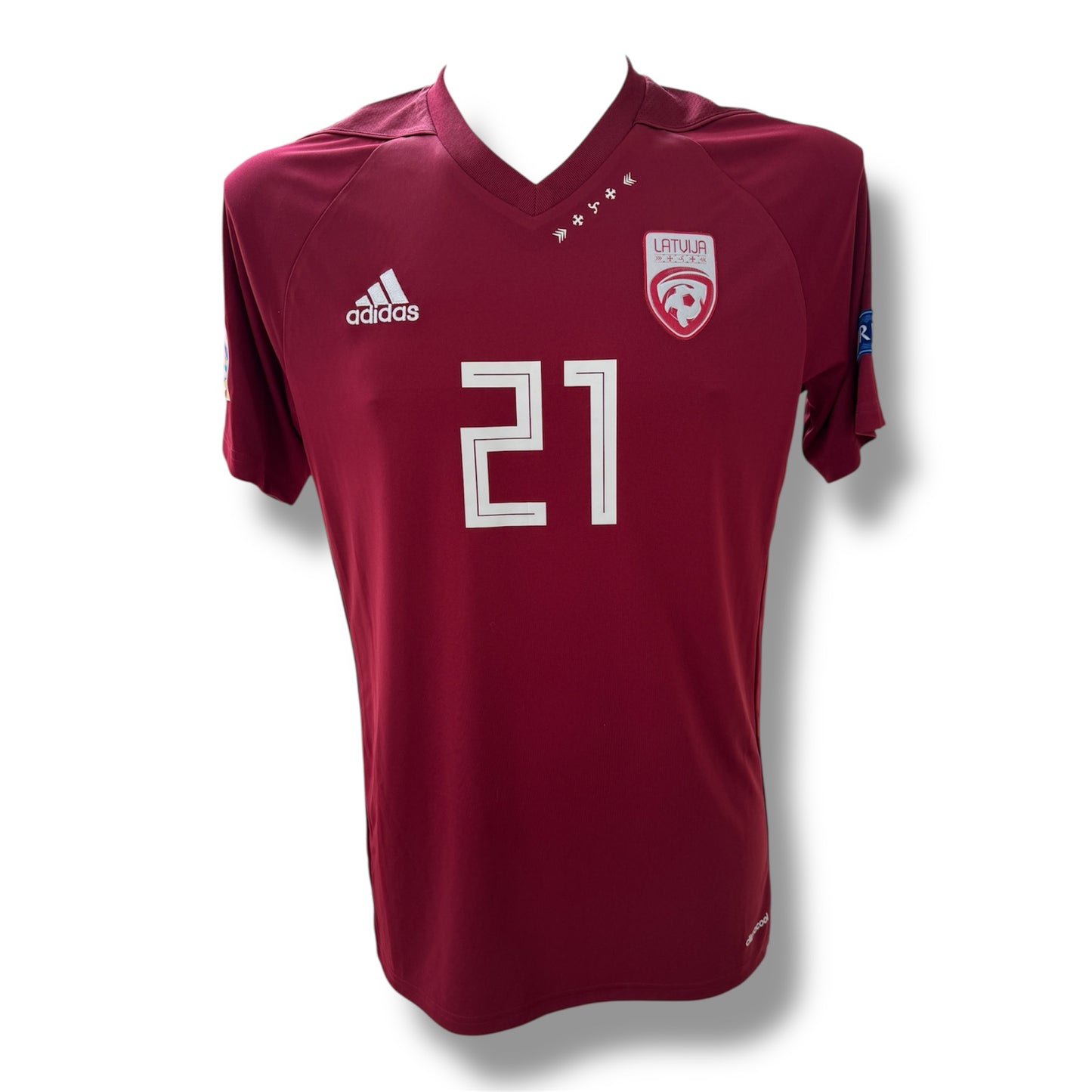 Mfs Lettonie Glebs Kluskins #21 Adidas Ligue des Nations 2020 taille M