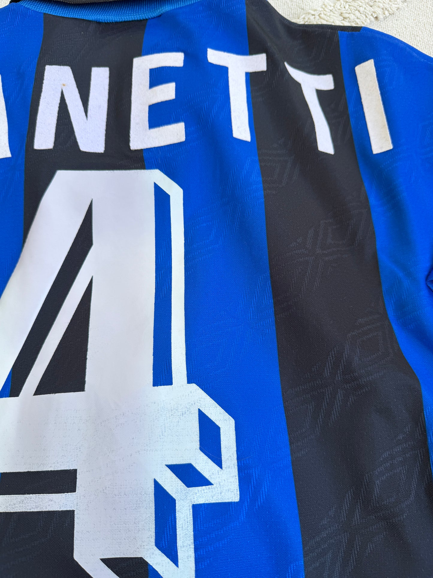 Mfs Inter Milan Javier Zanetti #4 Umbro 95/96 taille L
