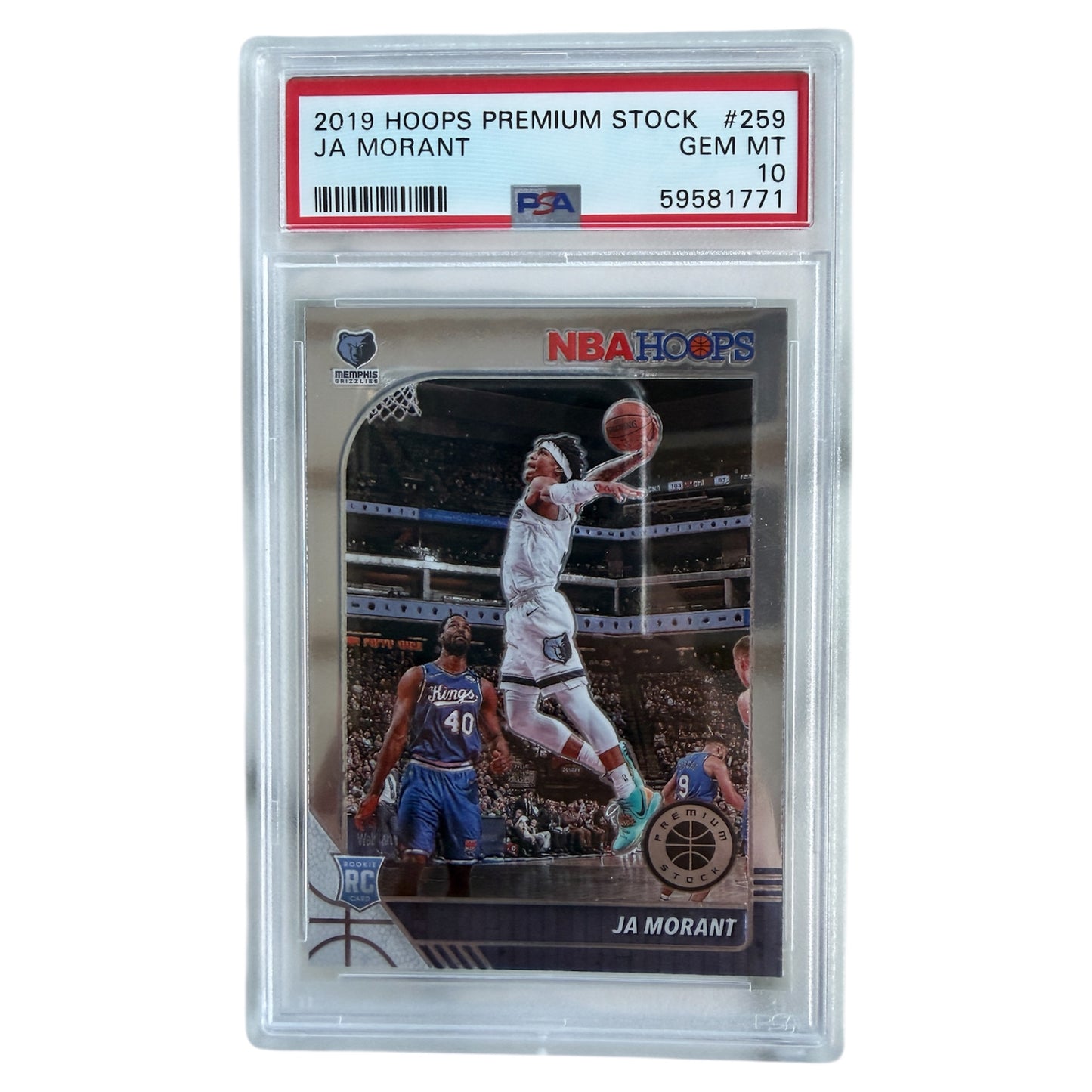 Mfs Hoops card Ja Morant Rookie card premium stock PSA 10 GEM MT 2019