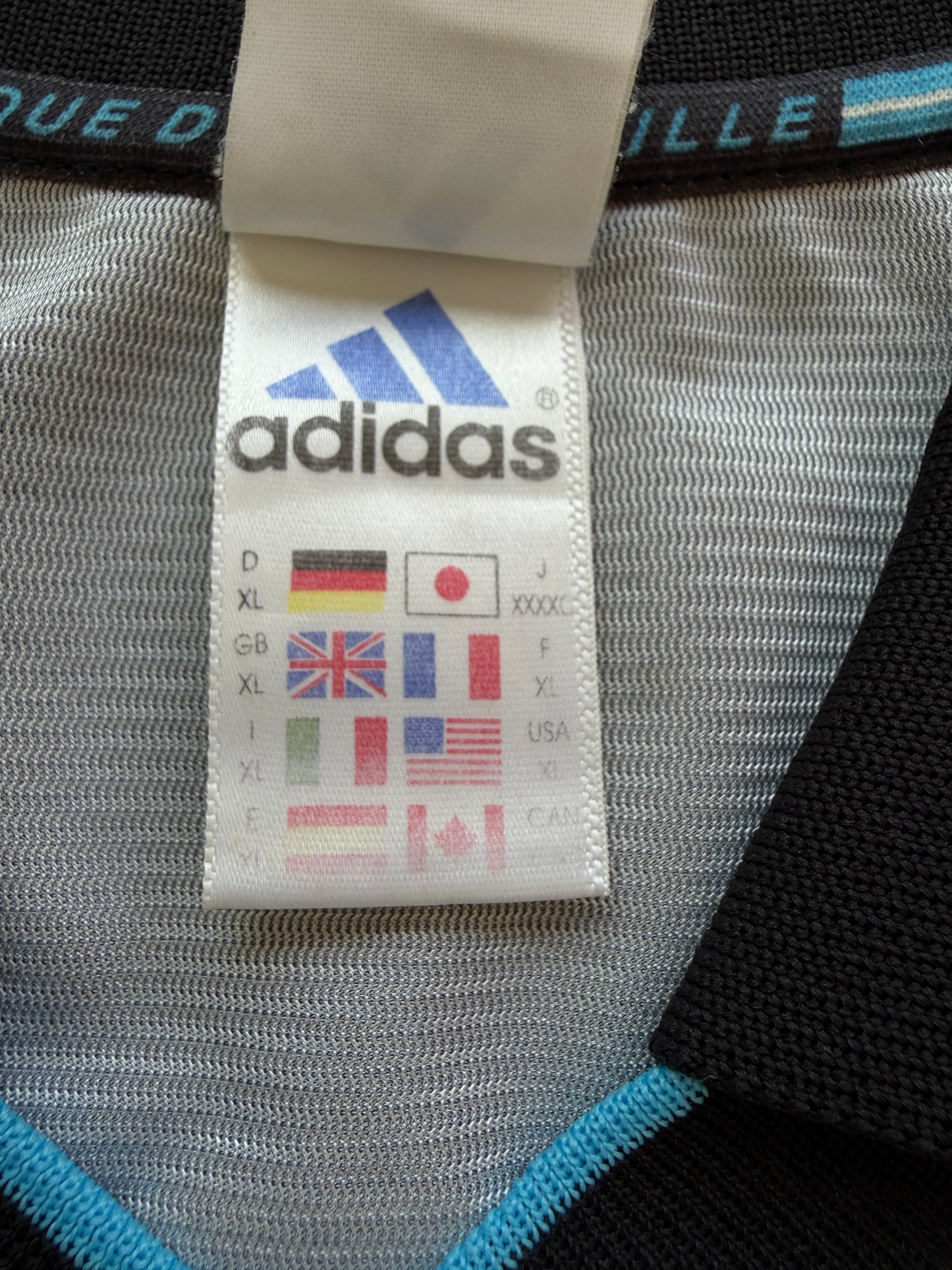 Mfs Olympique de Marseille #7 Robert Pires Adidas 99/00 taille XL