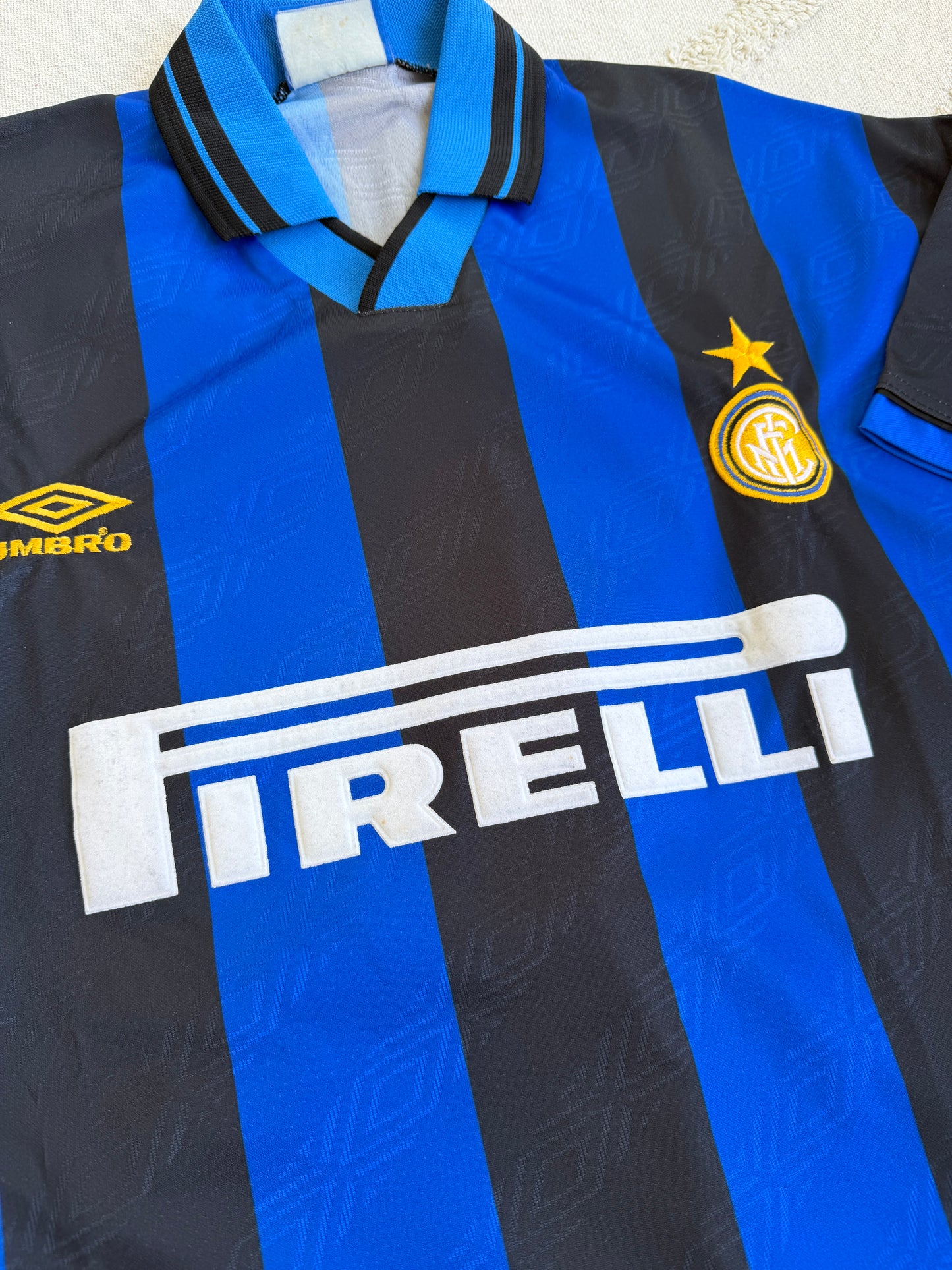 Mfs Inter Milan Javier Zanetti #4 Umbro 95/96 taille L