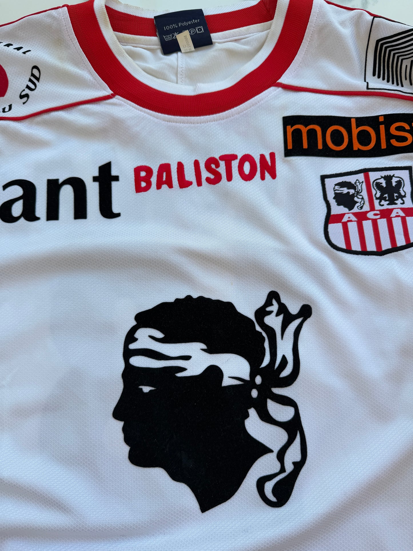 Mfs Ac Ajaccio Gregory Lacombe #18 Baliston 02/03 taille XL