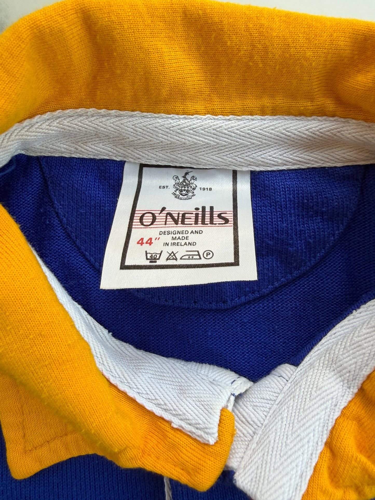 Mfs Maillot rugby FFR Côte d’Azur #19 O’Neills années 80 taille XL