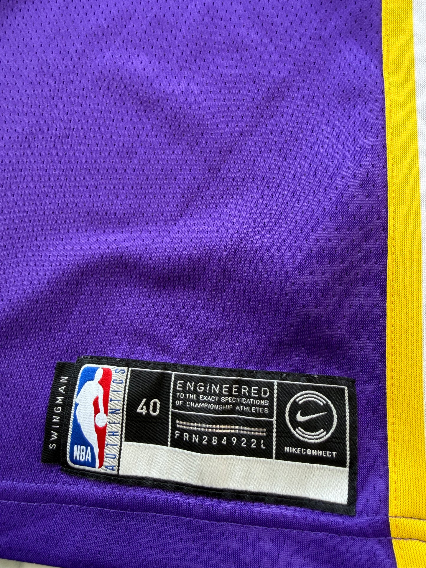 Mfs Los Angeles Lakers LeBron James #23 Nike Swingman taille S