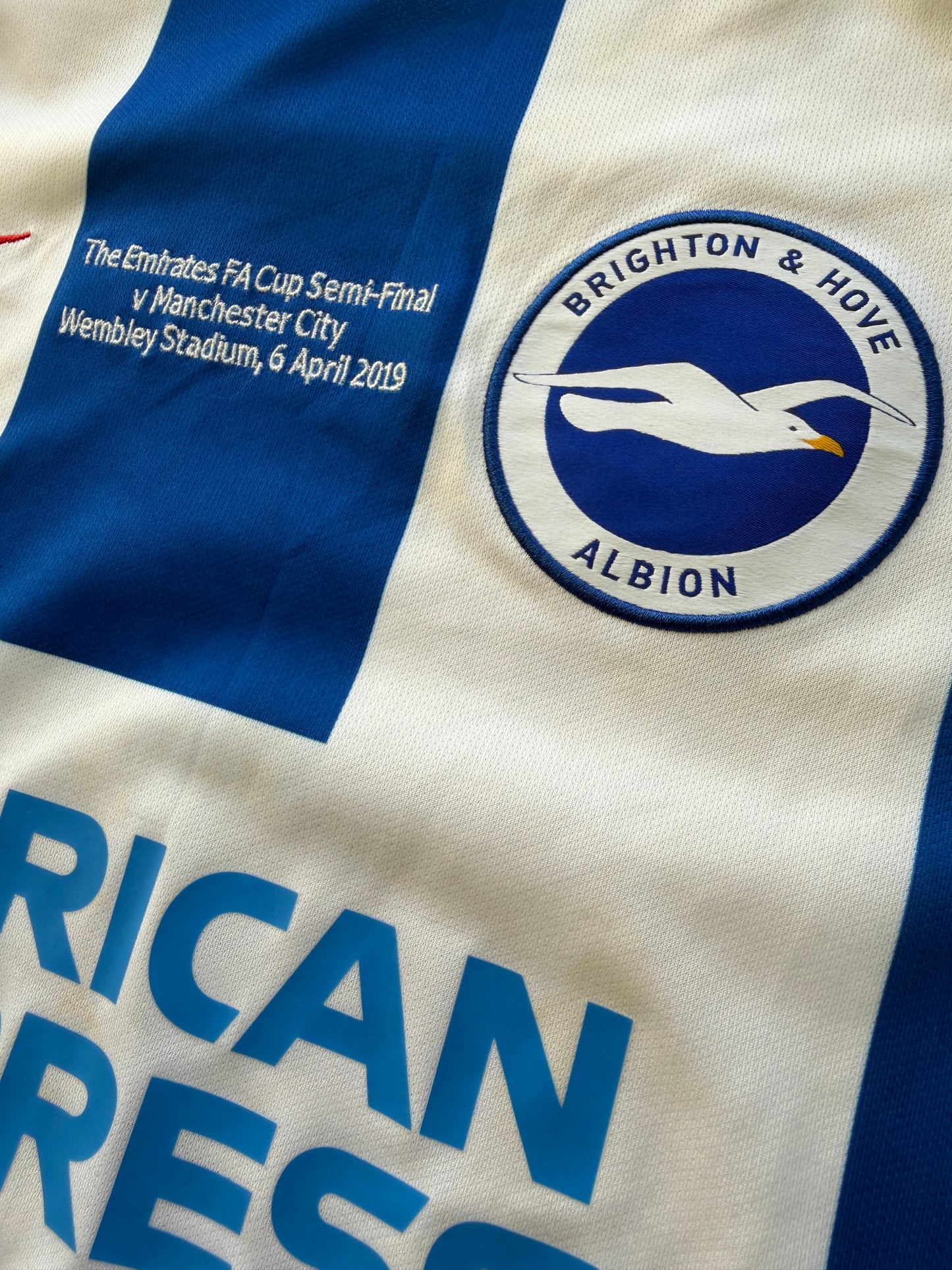 Mfs Brighton & Hove Albion Gaëtan Bong #3 Nike 18/19 taille M