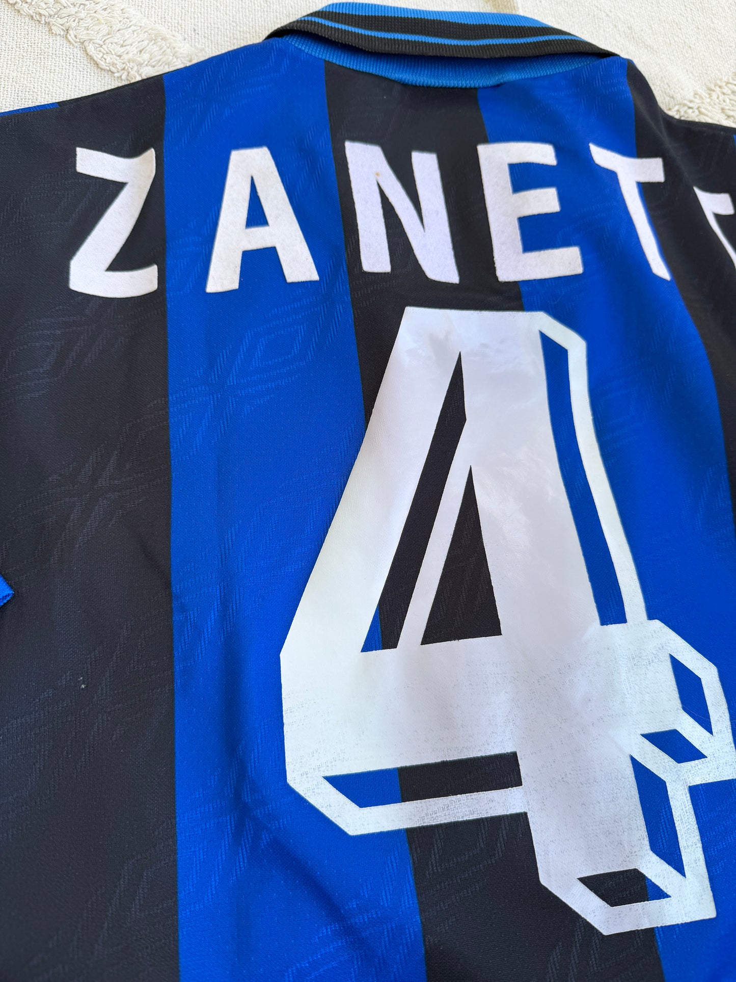 Mfs Inter Milan Javier Zanetti #4 Umbro 95/96 taille L