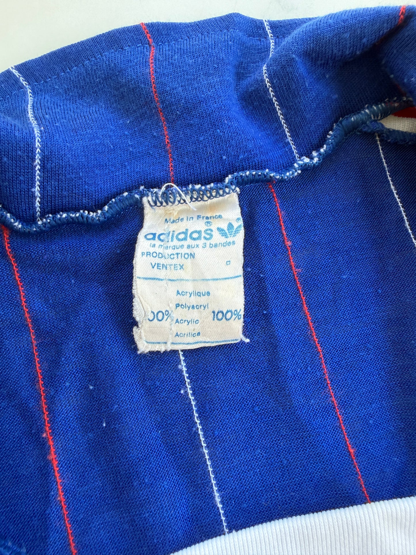 Mfs Équipe de France football Adidas 1980 taille L
