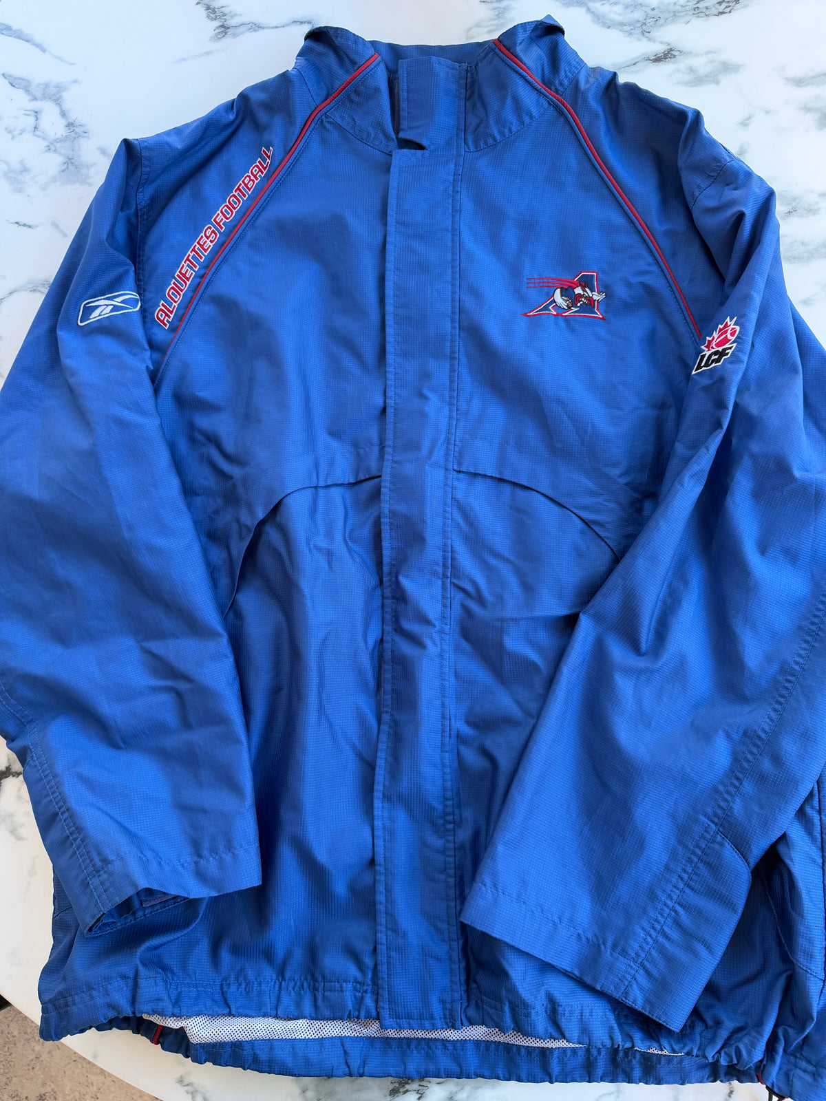 Mfs jacket football américain Les Alouettes de Montréal Canada années 2000 taille XL