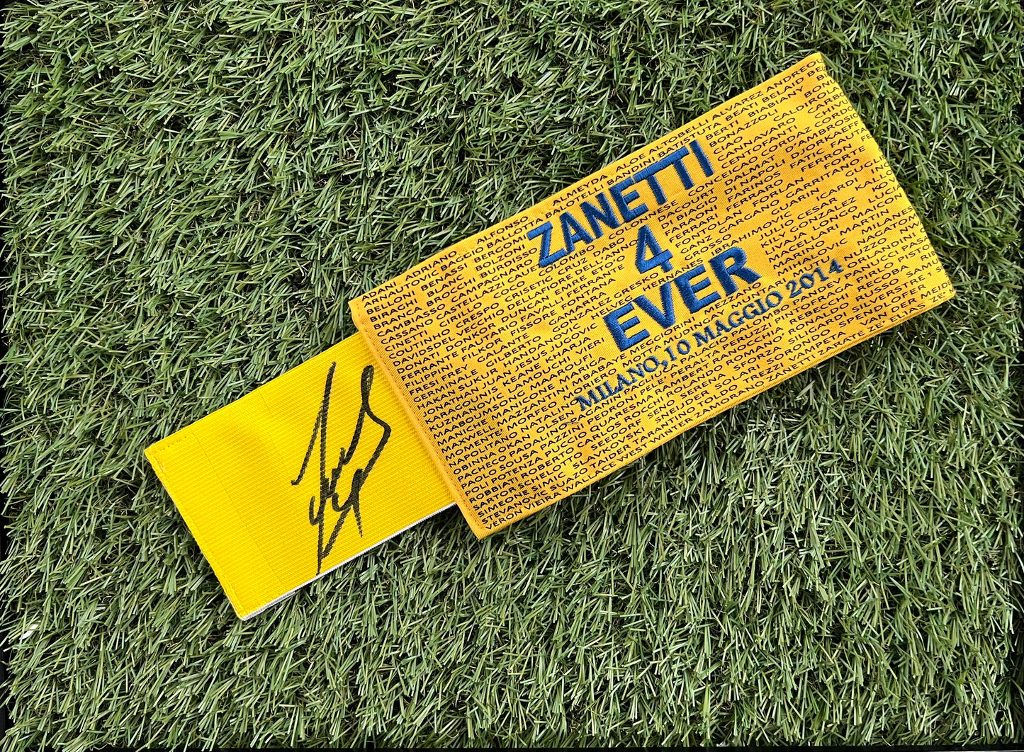 Inter Milan J.Zanetti #4 Nike avec autographes 13/14 taille XL