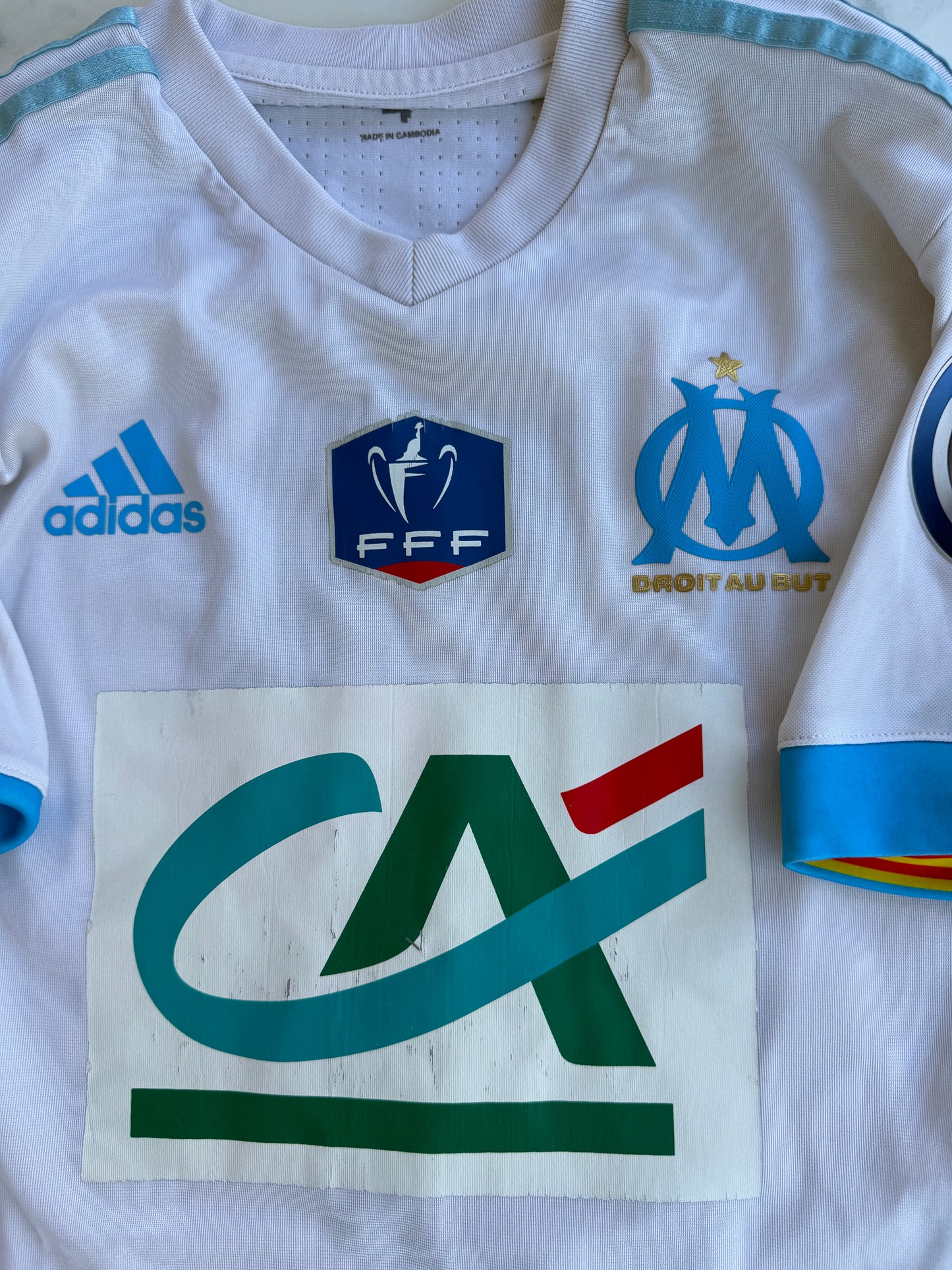 Mfs Olympique de Marseille Maxime Lopez #7 Adidas Coupe de France 17/18 taille S