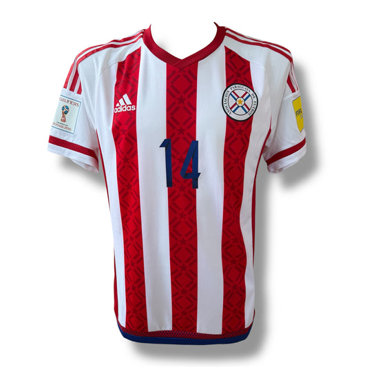 Mfs Paraguay Paulo Da Silva #14 Adidas 17/18 taille L