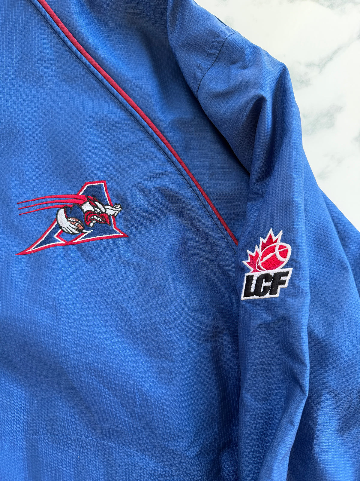 Mfs jacket football américain Les Alouettes de Montréal Canada années 2000 taille XL
