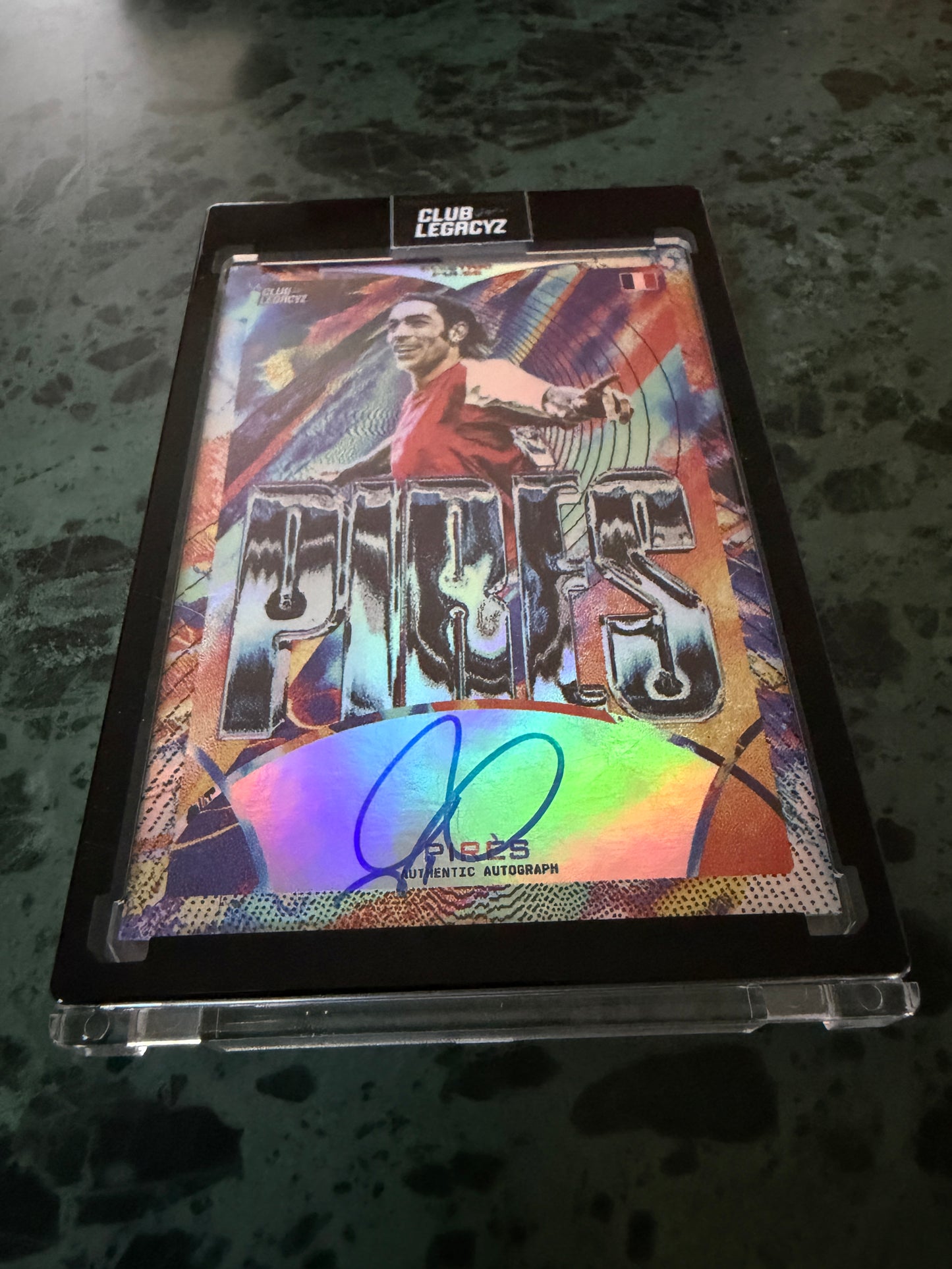 Mfs card Robert Pirès Electric Pulse signed 53/100 Club Legacyz