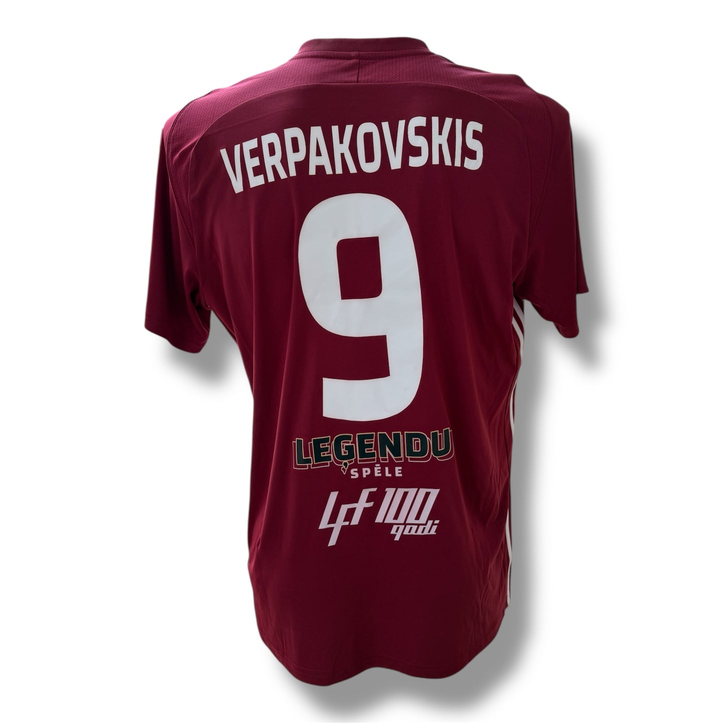 Mfs Lettonie Verpakovskis #9 Legendu Spele Adidas 2021 taille L