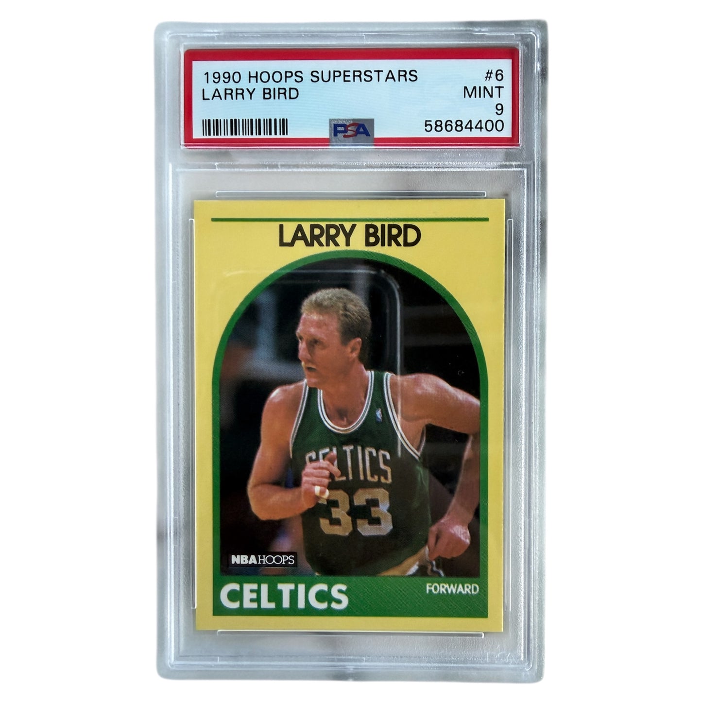 Mfs NBA Hoops card Larry Bird #33 Boston Celtics PSA 9 1989