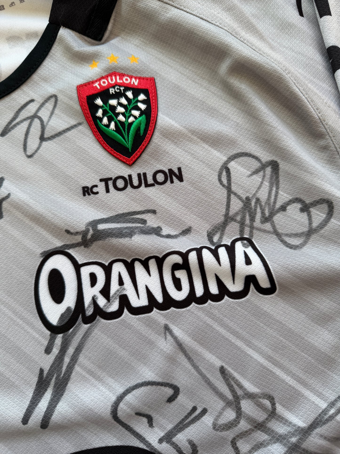 Mfs maillot rugby Rct Toulon Hungaria dédicacé 17/18 taille XXL
