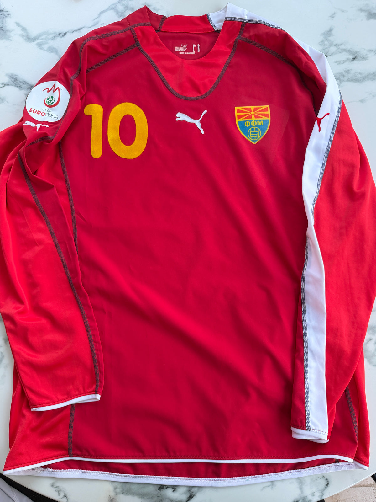 Mfs Macédoine du Nord D.Tasevski #10 Puma 2008 taille XL