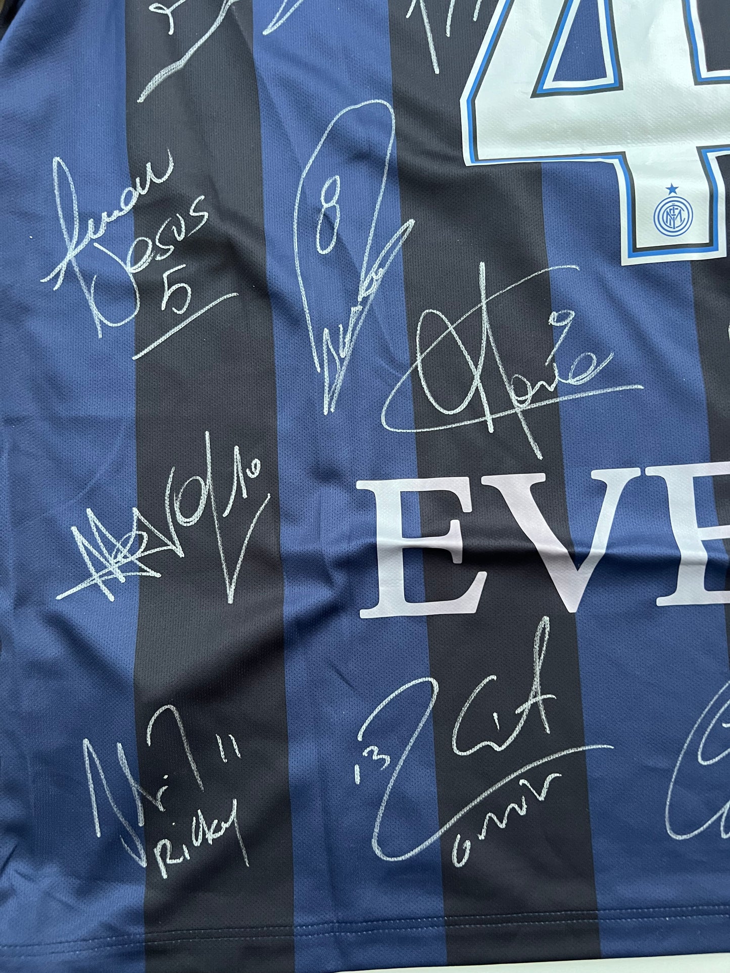 Inter Milan J.Zanetti #4 Nike avec autographes 13/14 taille XL