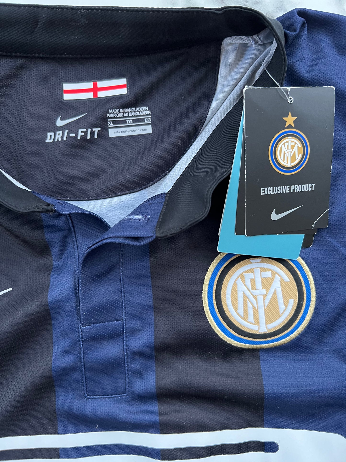 Inter Milan J.Zanetti #4 Nike avec autographes 13/14 taille XL