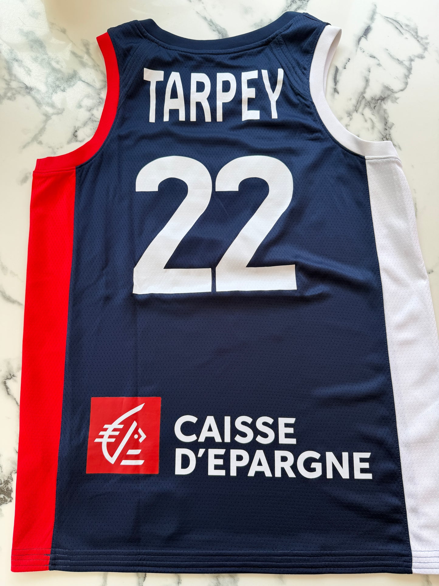 Mfs jersey basket France Terry Tarpey #22 Jordan taille M
