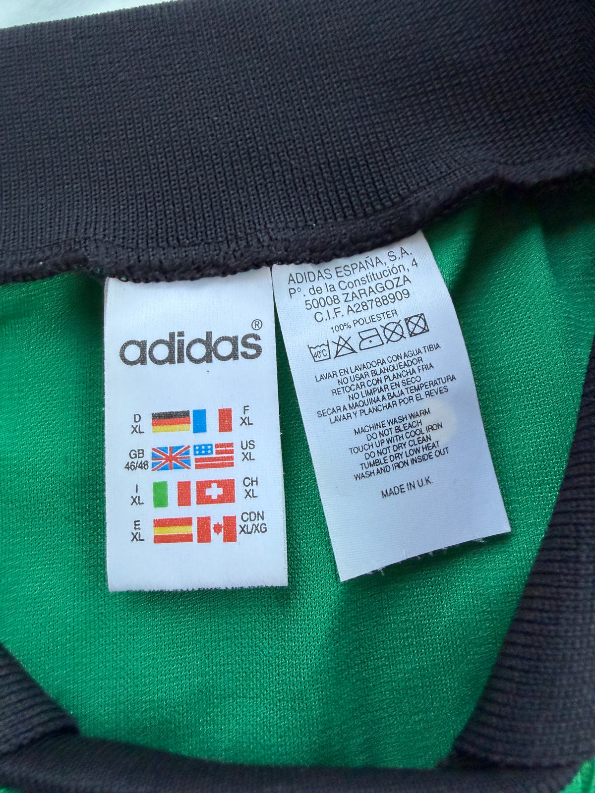 Mfs Équipe de France #1 goal Adidas années 90 taille XL