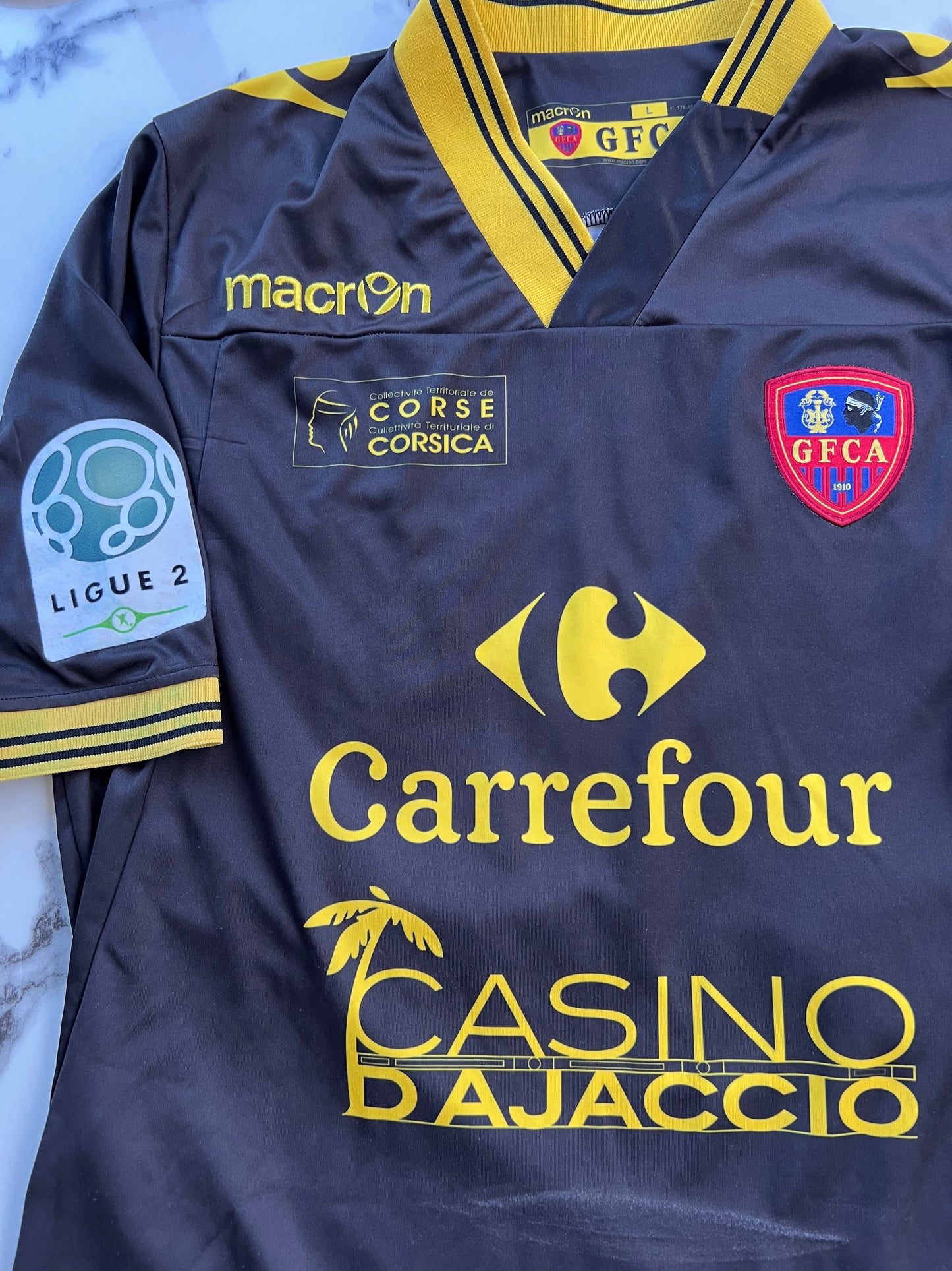 GFCA Gazelec Ajaccio Boutaïb #29 Macron 14/15 taille L