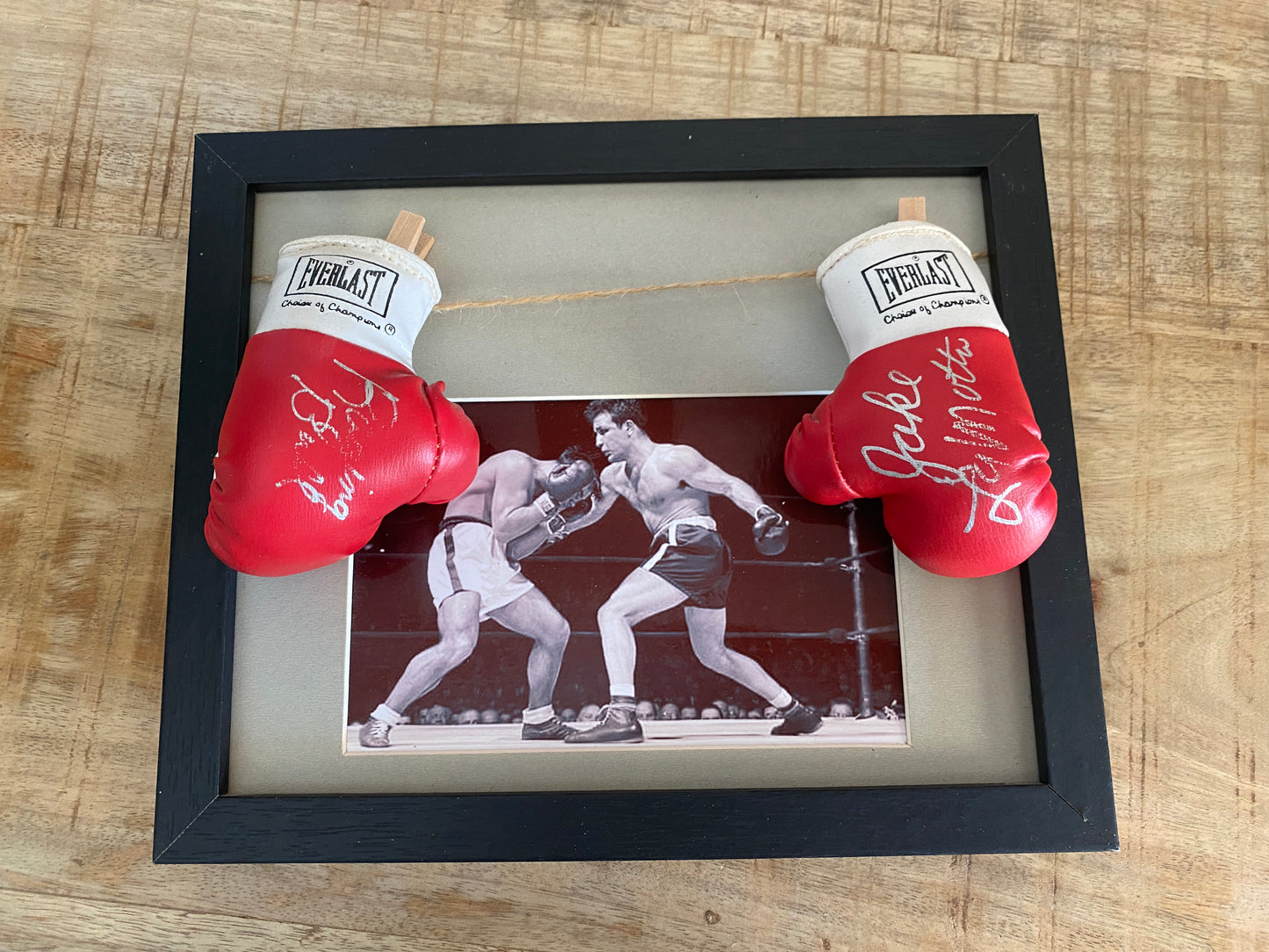 Boxe Jake LaMotta Raging Bull dédicacé